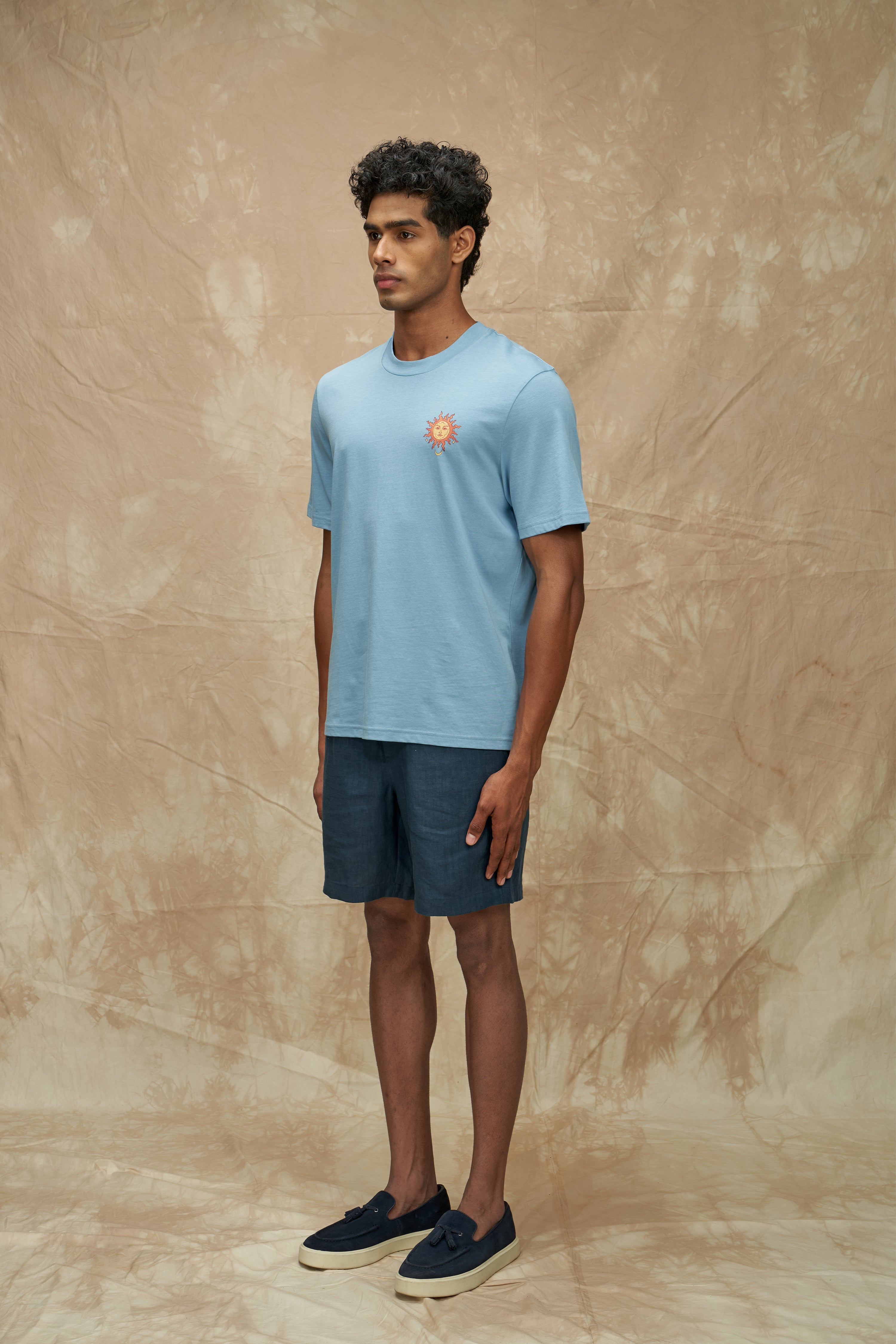 Elasticated Linen Shorts
