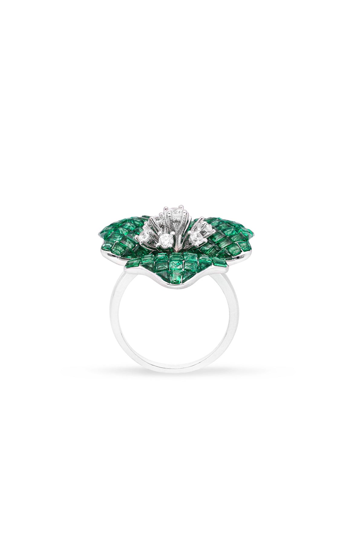 Ethereal Trillium Blossom Ring (Size 8)