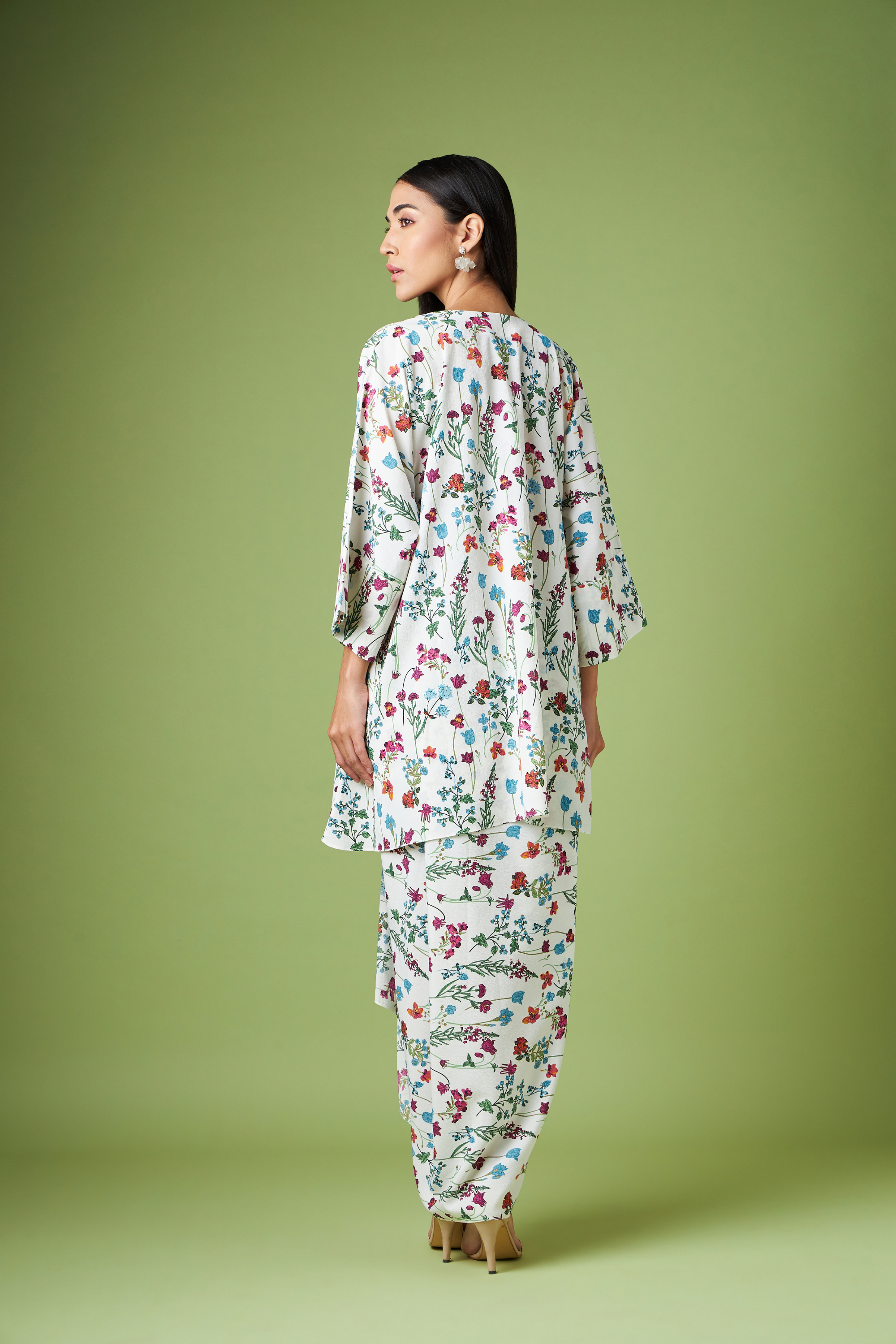 Kimono Kaftan Skirt Set
