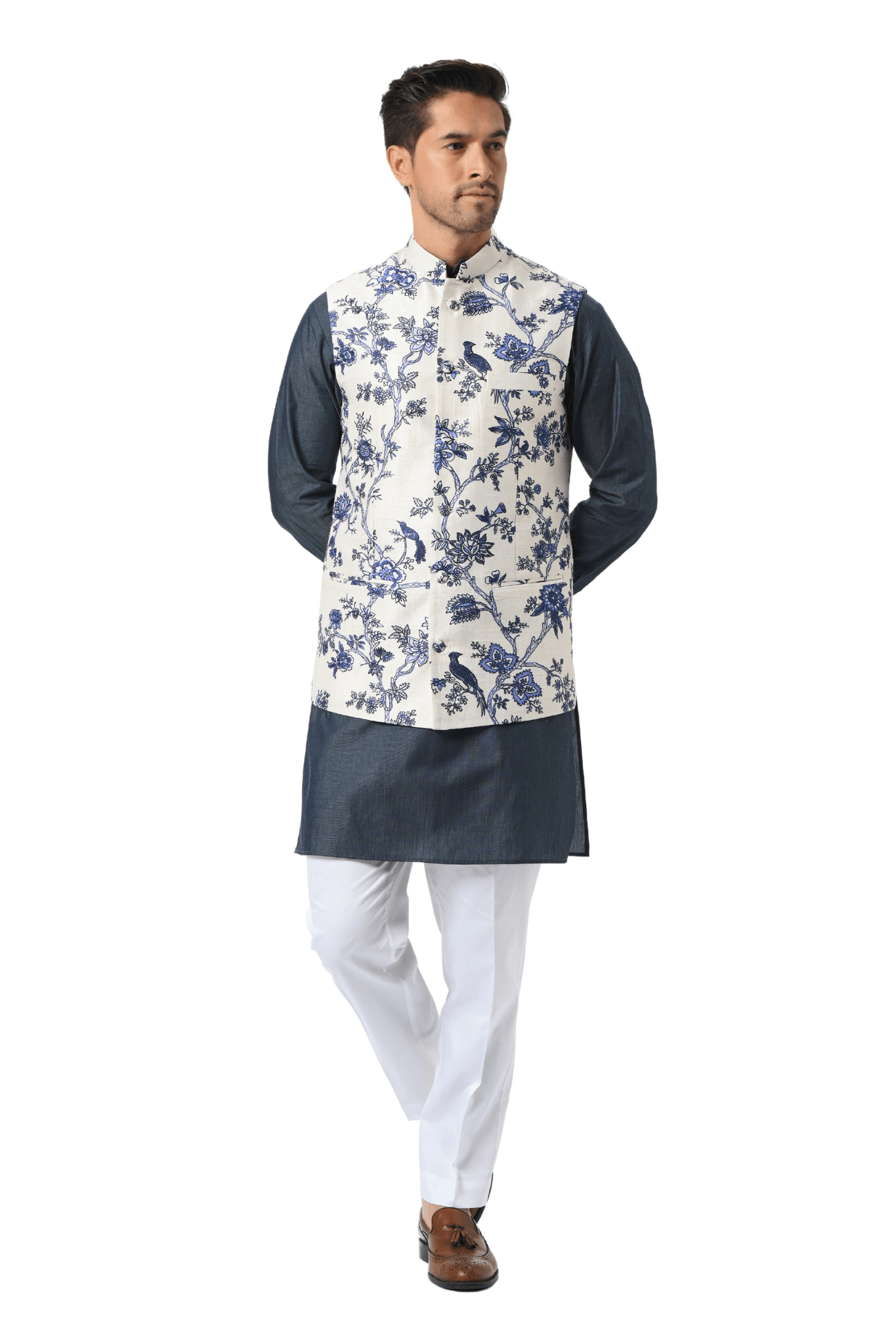 Buy Black Classic Paisley Embroidered Bandi Jacket by Designer TAROOB MEN  Online at Ogaan.com