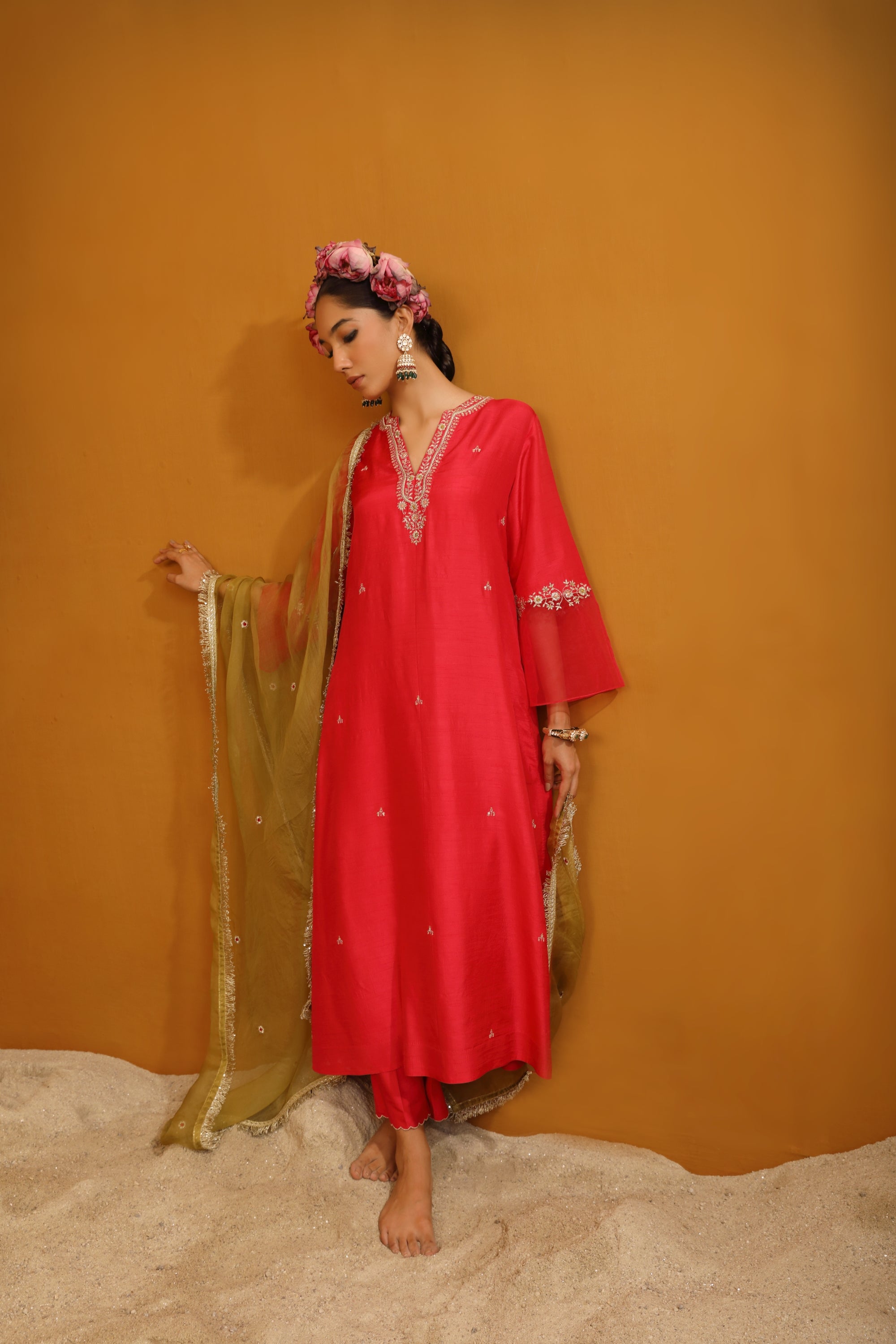 Shehnaz Kurta Set - Pink