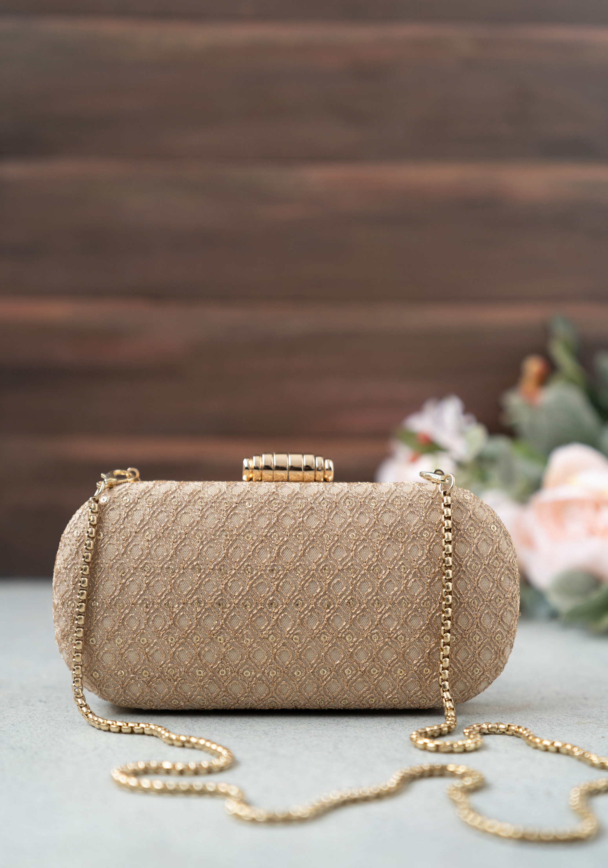 WOMENS Beaded Clutch Rhinestone Gold 01 | Clutch bag wedding, Wedding purse,  Wedding handbag