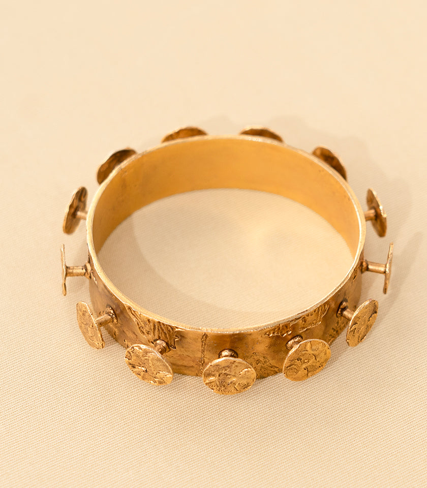 Spiked Coin Bangle