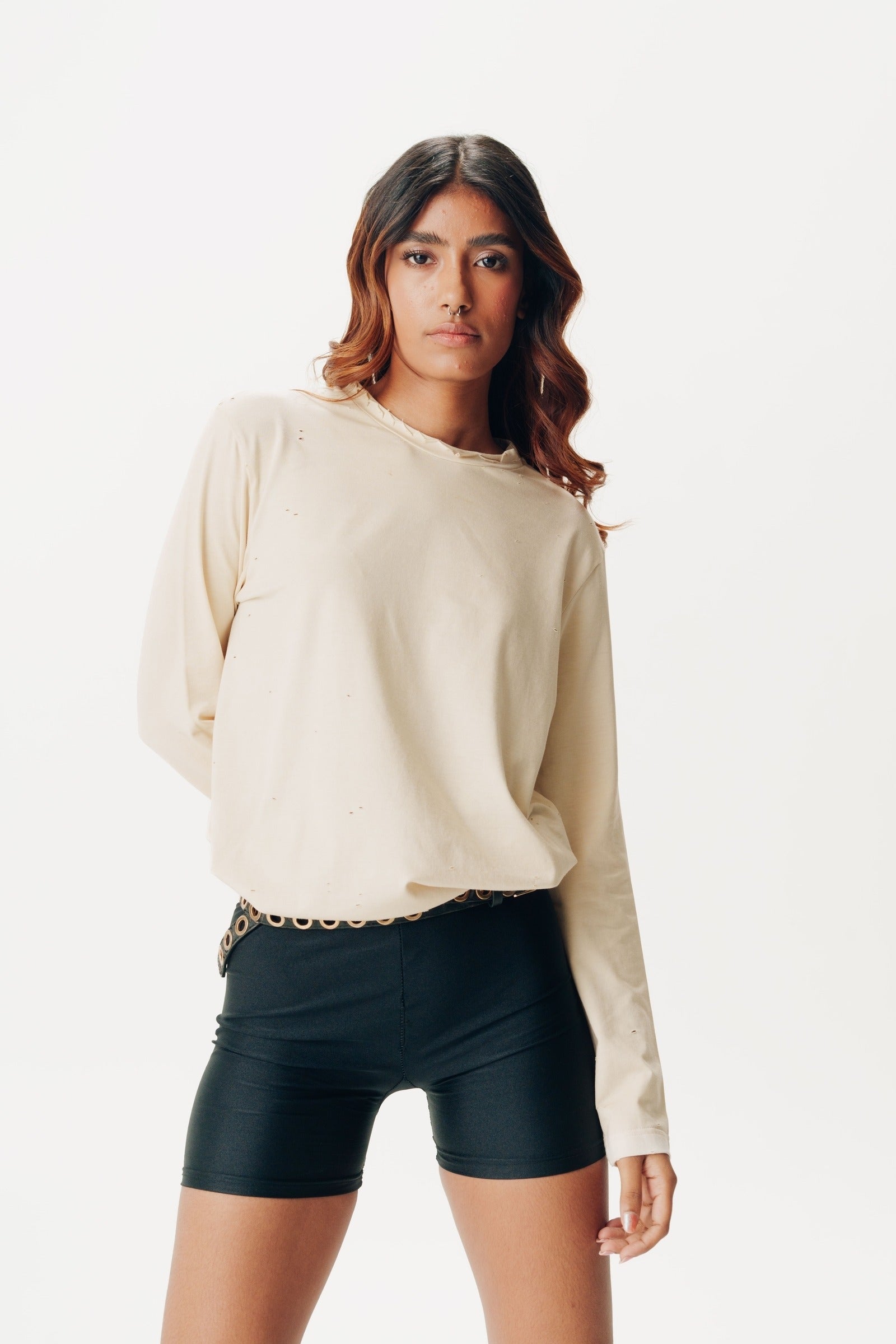 Full Sleeve T-Shirt With Side Knots