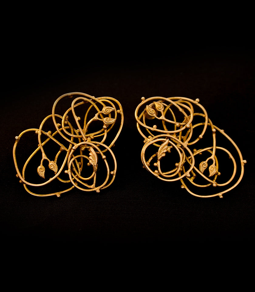 Twisted Stem Earrings