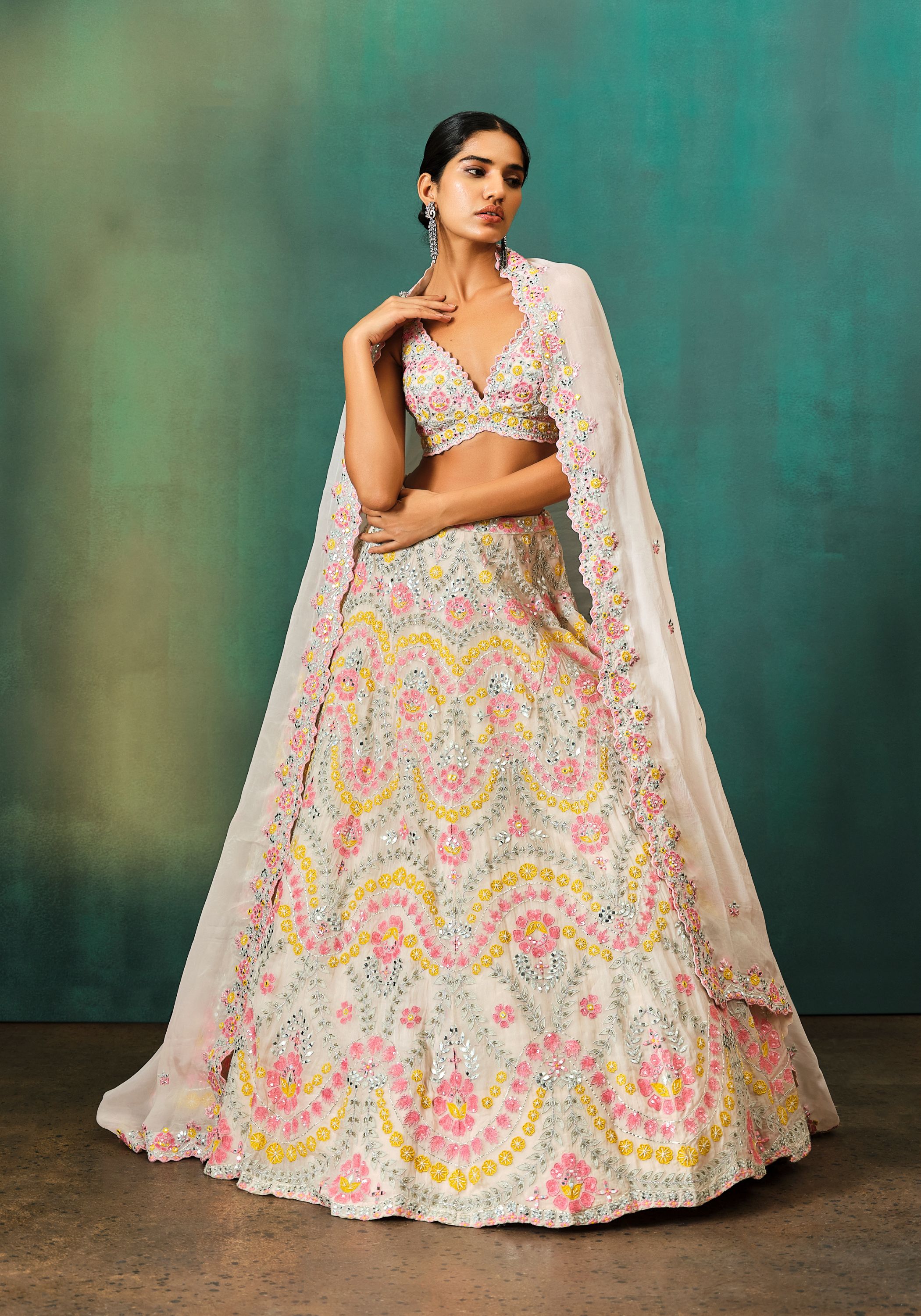 Designer lehenga choli pink lehenga choli chaniya choli ghagra choli pastel  lehenga bridesmaids dress Indian Pakistani