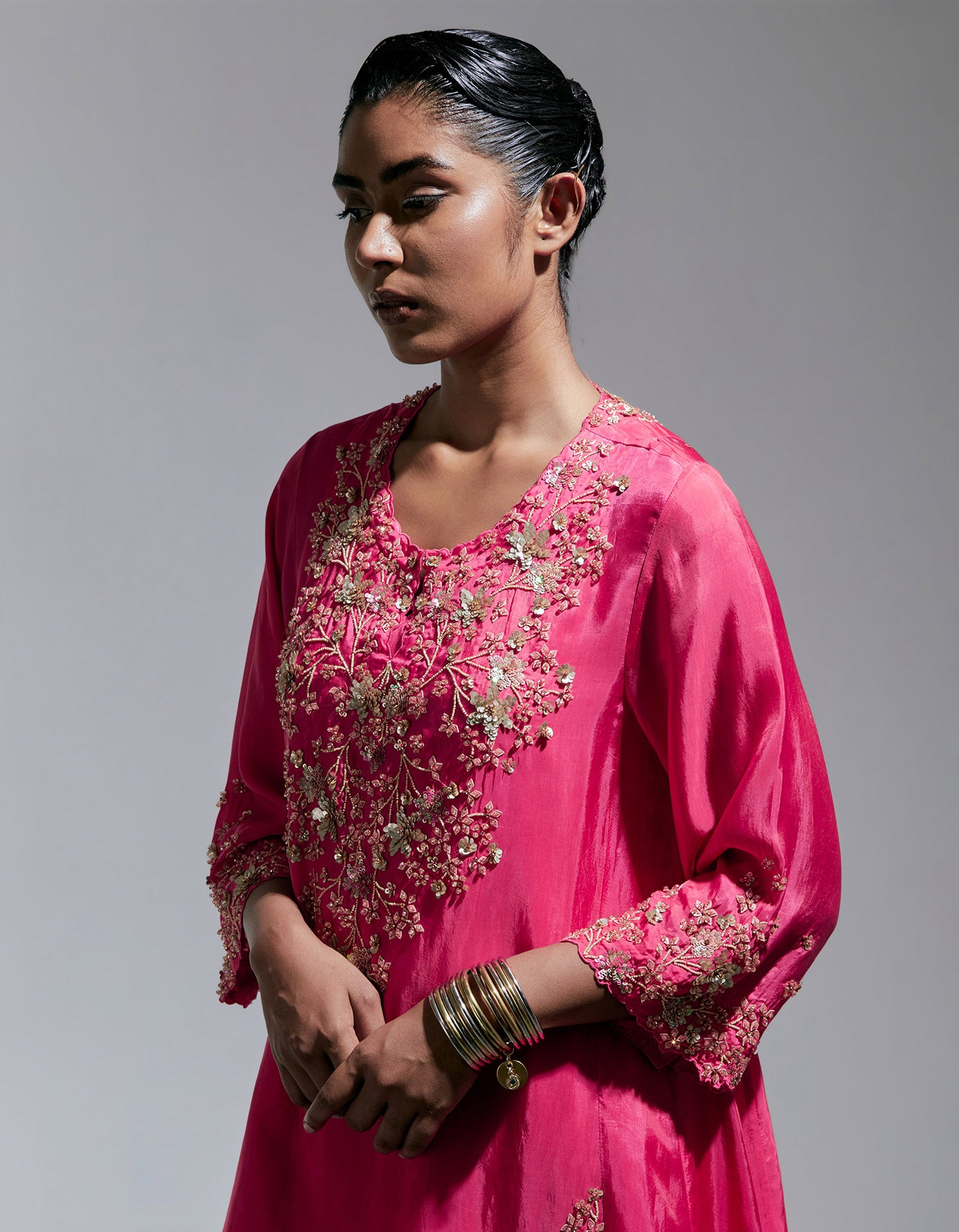 Raspberry Salwar Set