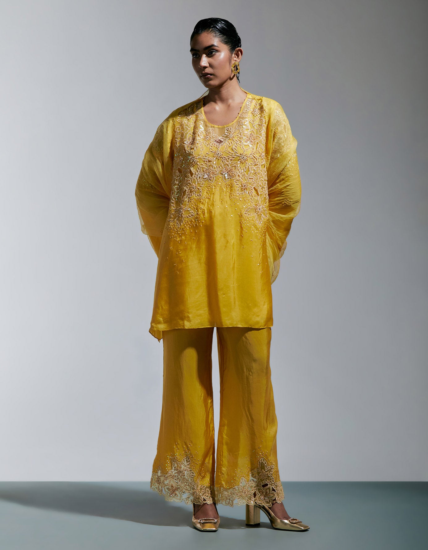 Amber Silk Co-ord Set