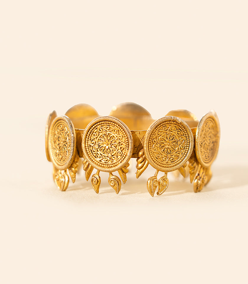 Blooming Coin  Bangle