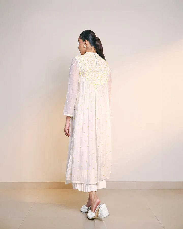 Off White Flicker Dress