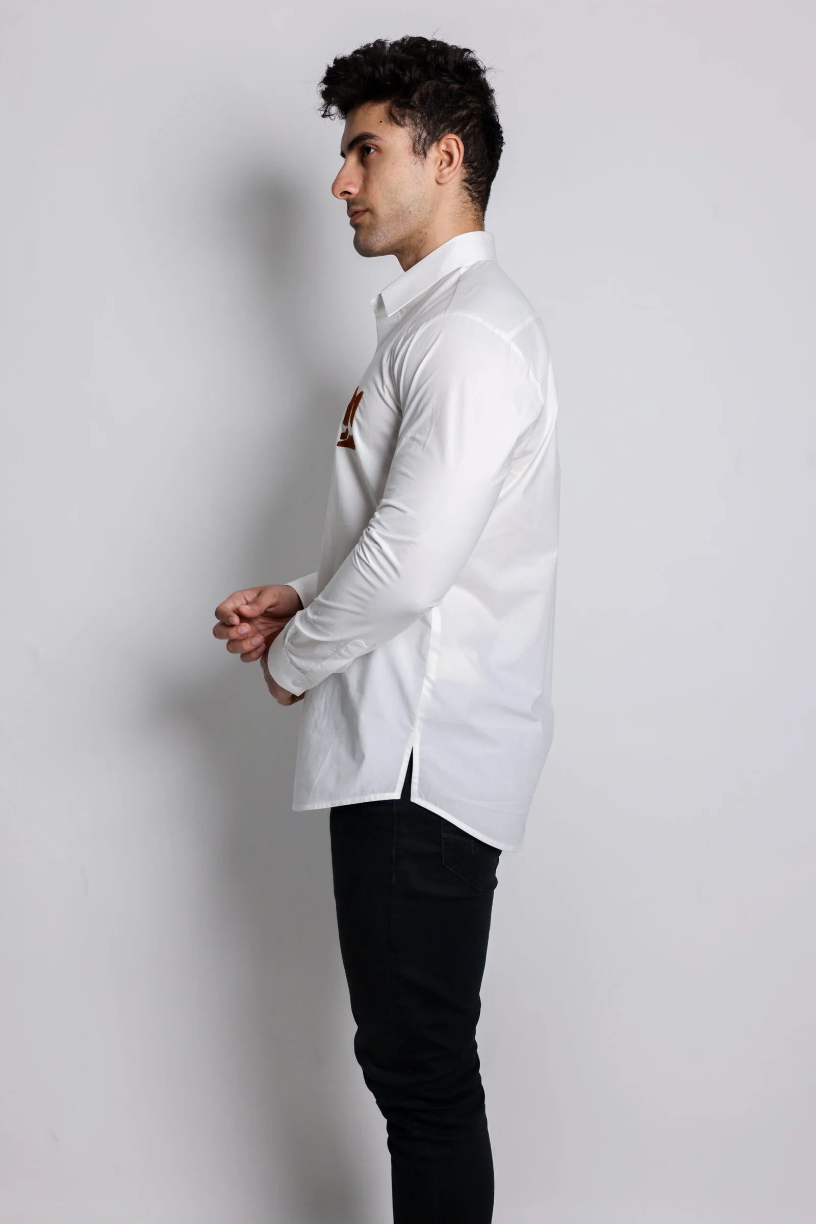 Leather Logo Shirt