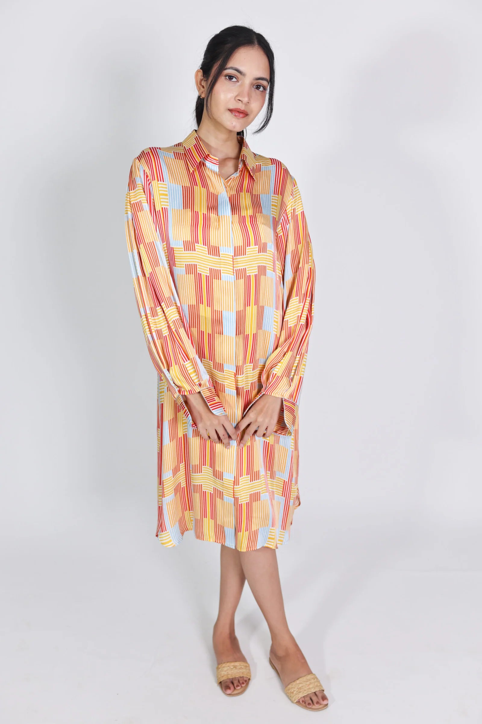 Cuffed Shirtdress