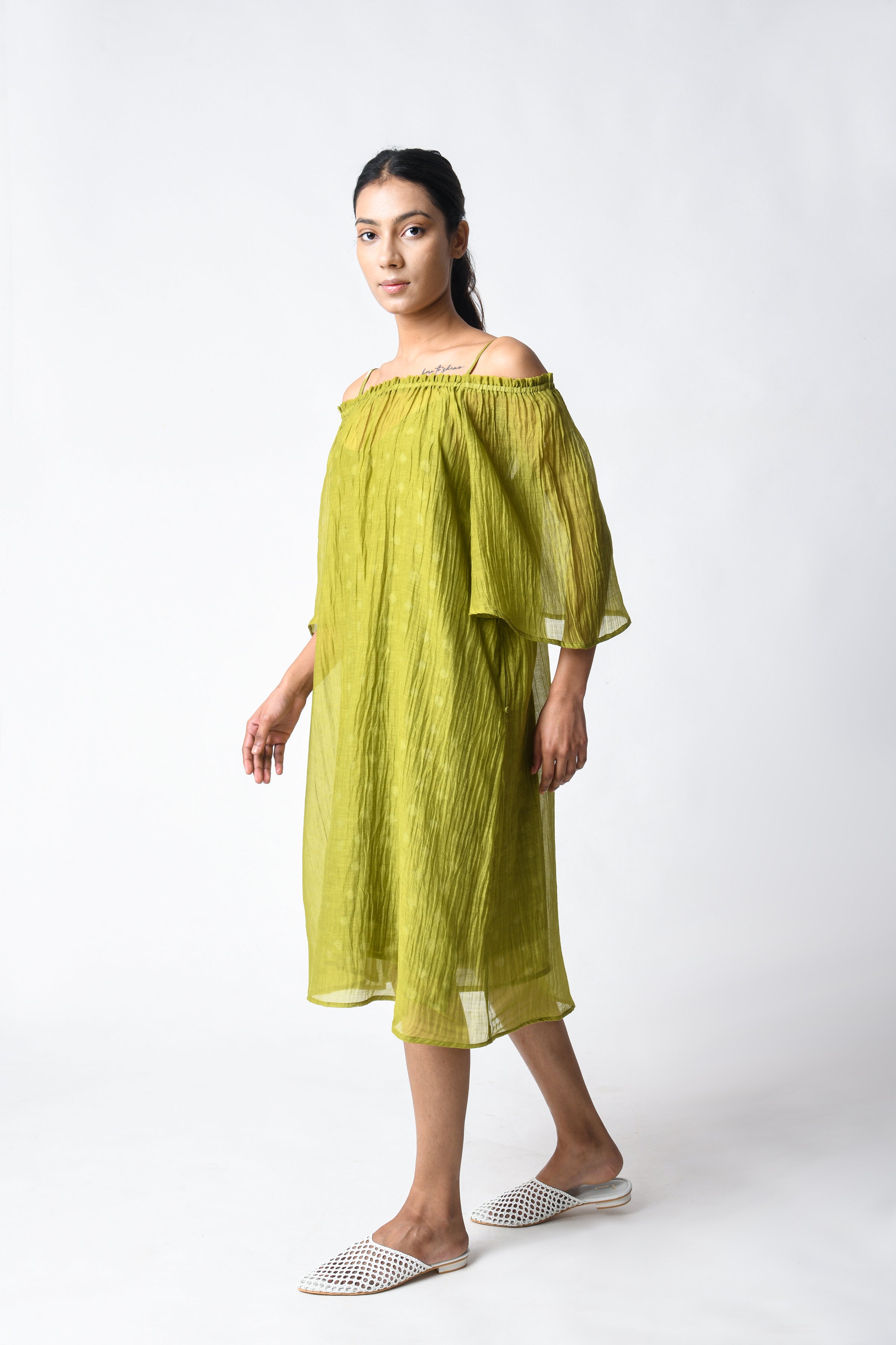 Henna Off-shoulder Dress
