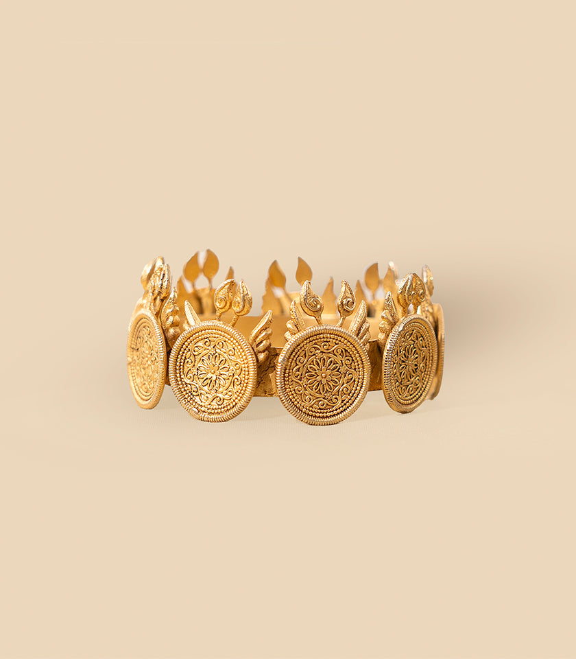 Blooming Coin  Bangle