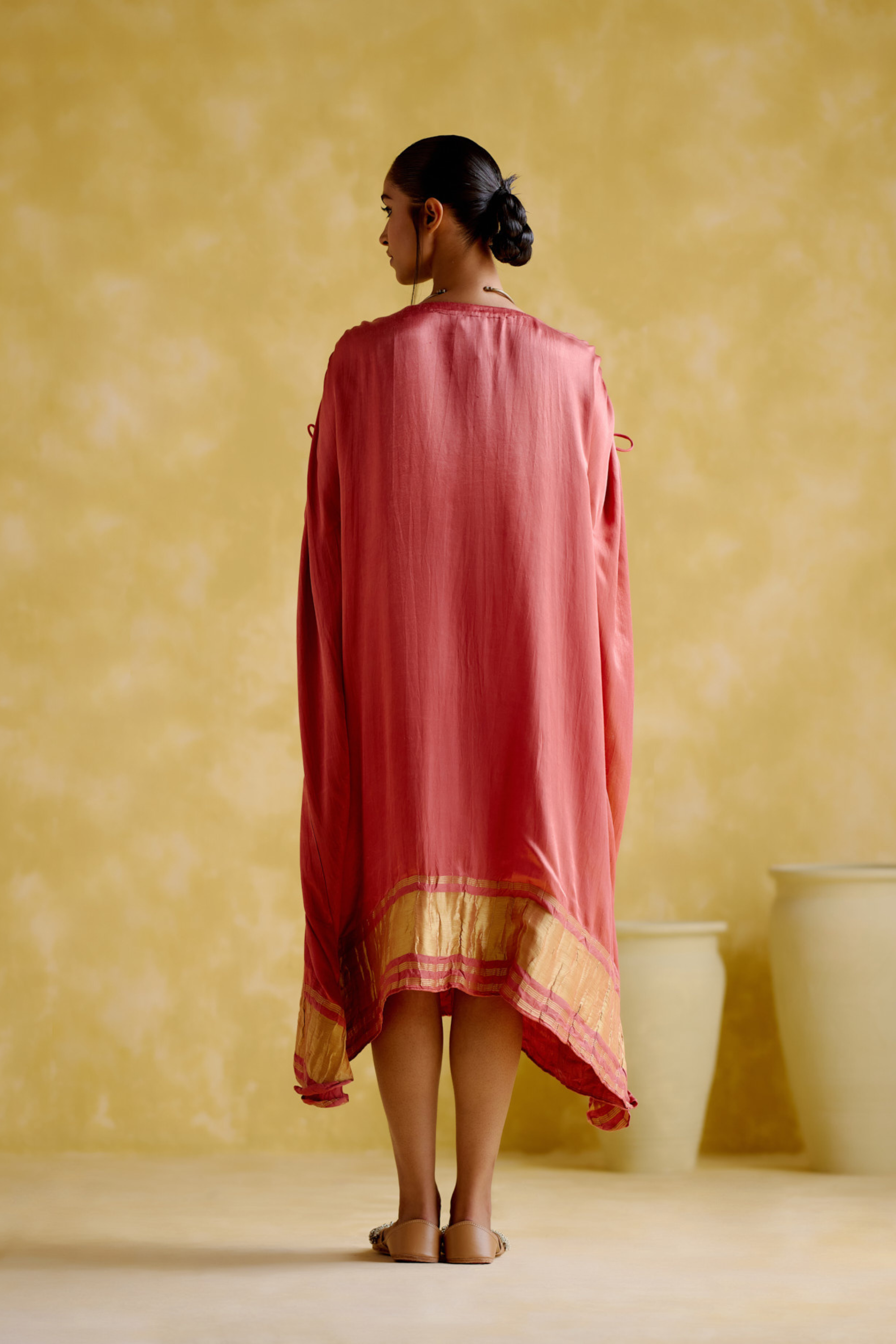 Amor- pink kaftan dress