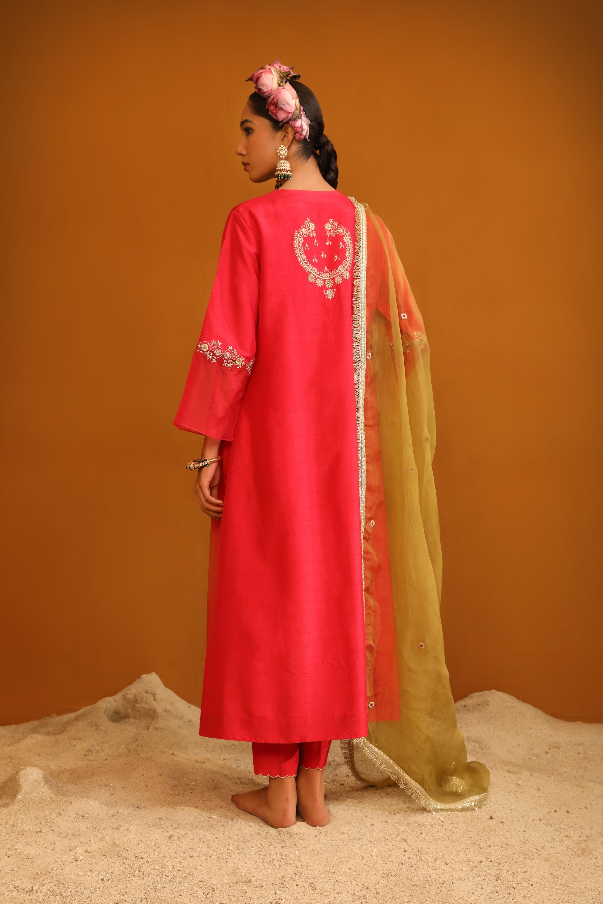 Shehnaz Kurta Set - Pink