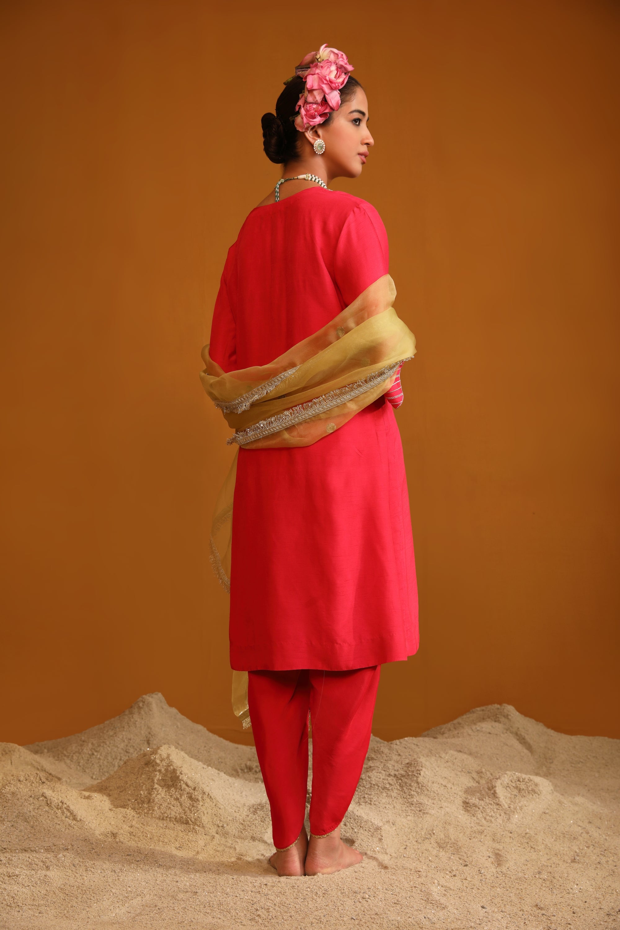 Shabana Dhoti Set - Pink