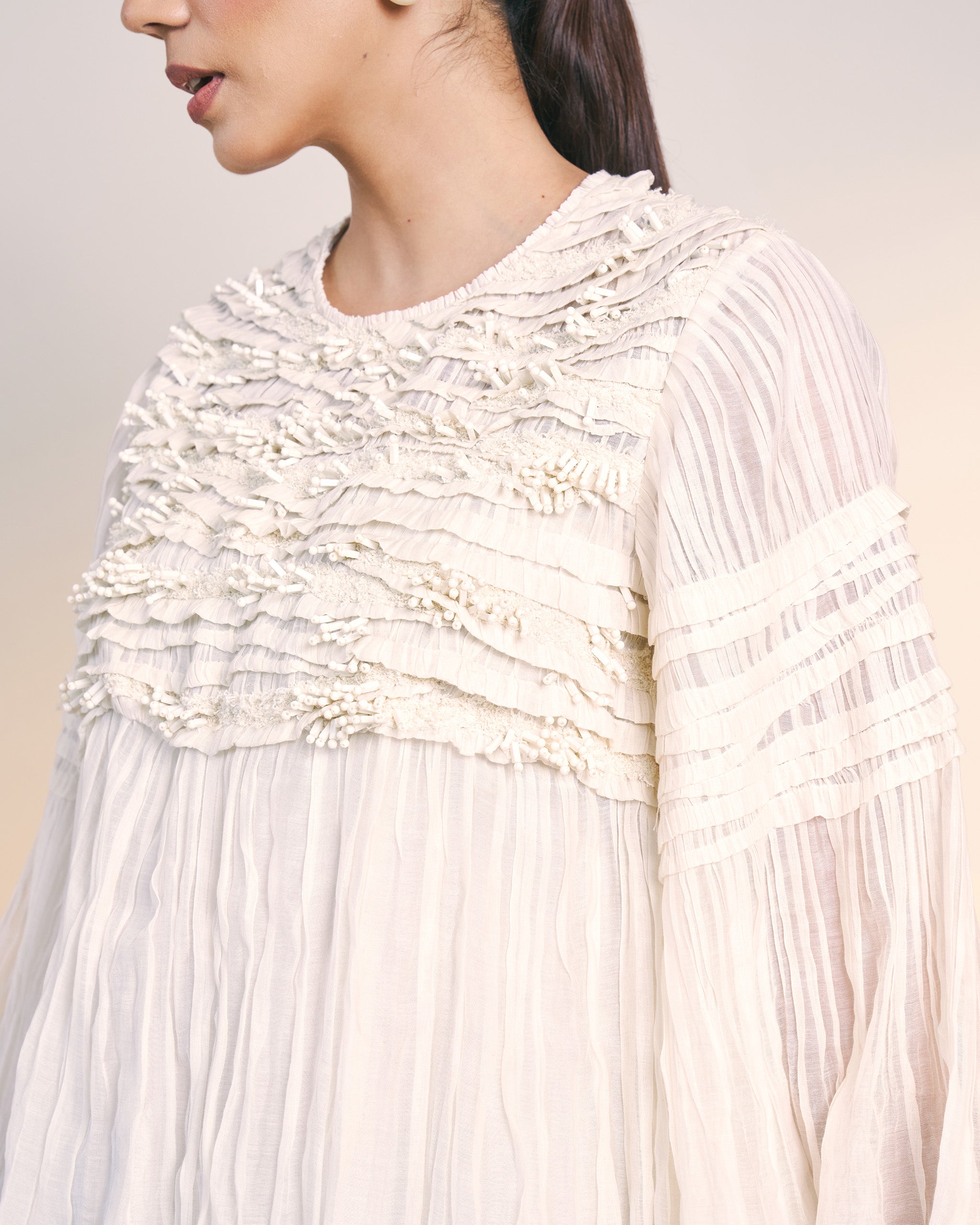 Off-white Fold Dress