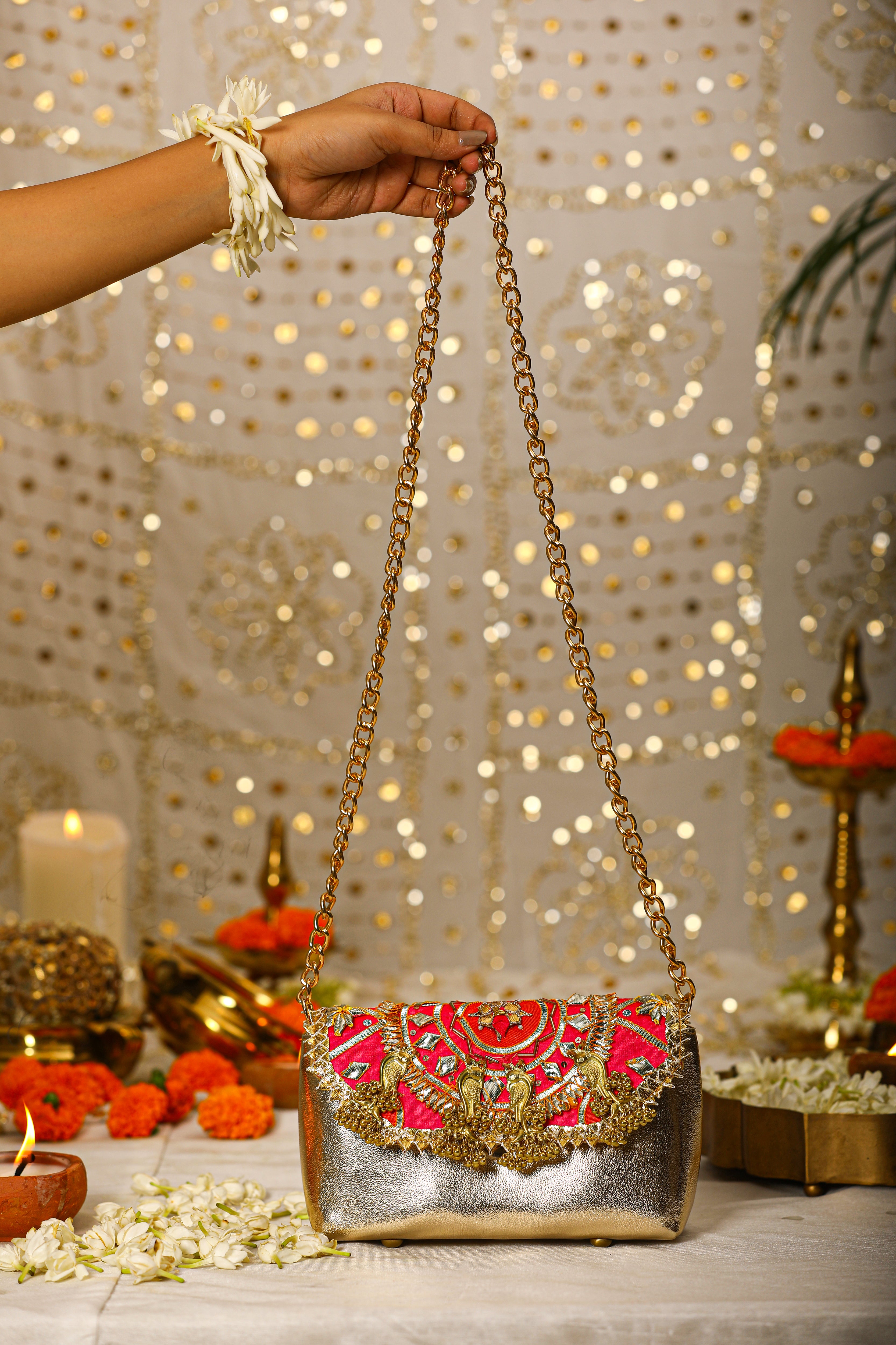 Ahilya-pink Handbag