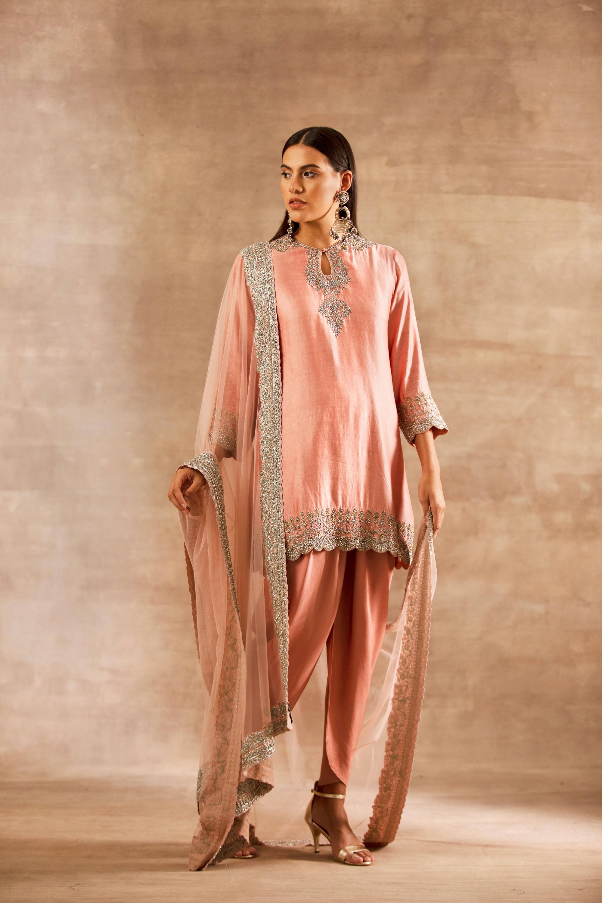 Pink Raw Silk Zardosi Embroidered Lehenga Set Design by Jayanti Reddy at  Pernia's Pop Up Shop 2024