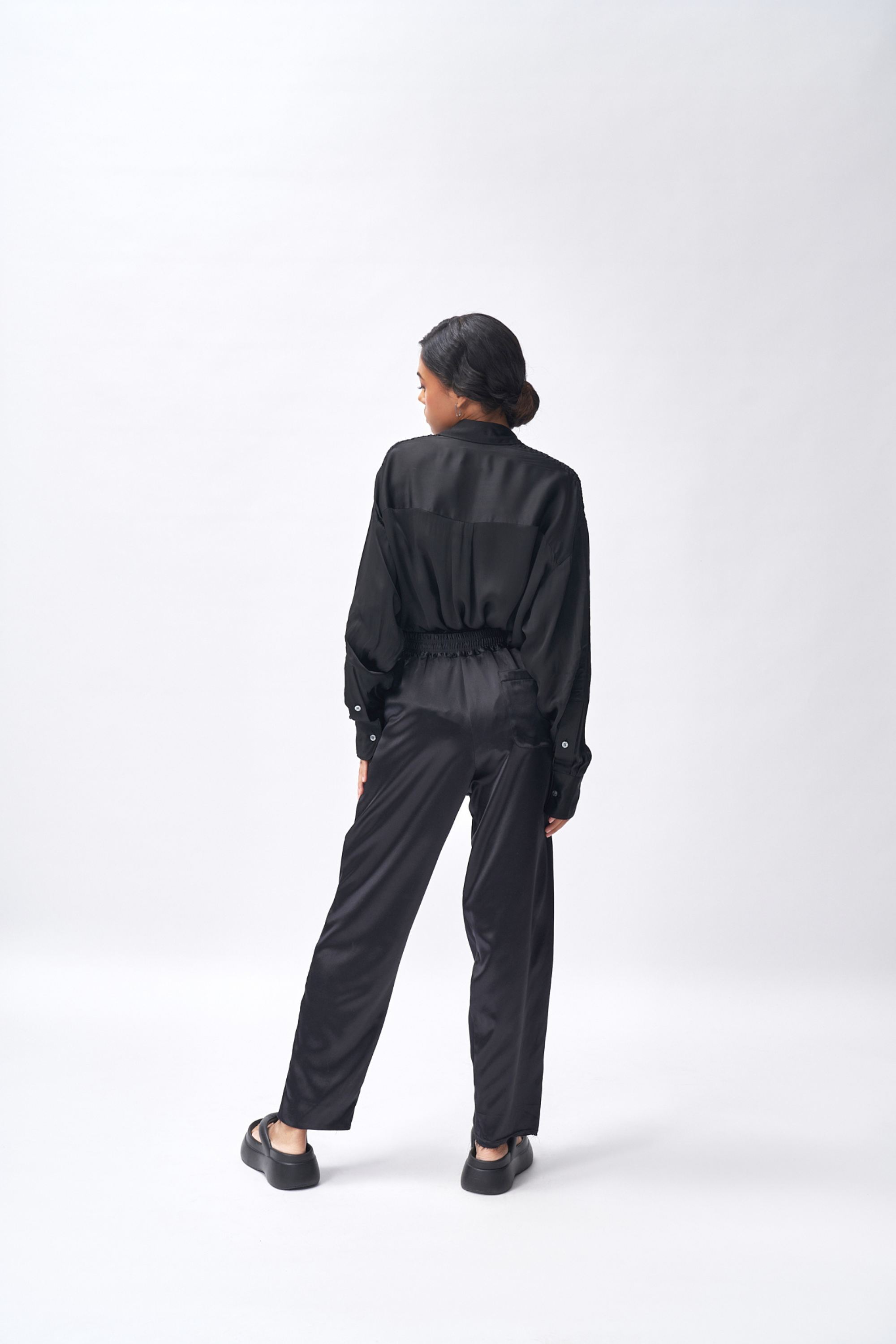 Buy Black Trousers & Pants for Women by Amydus Online | Ajio.com