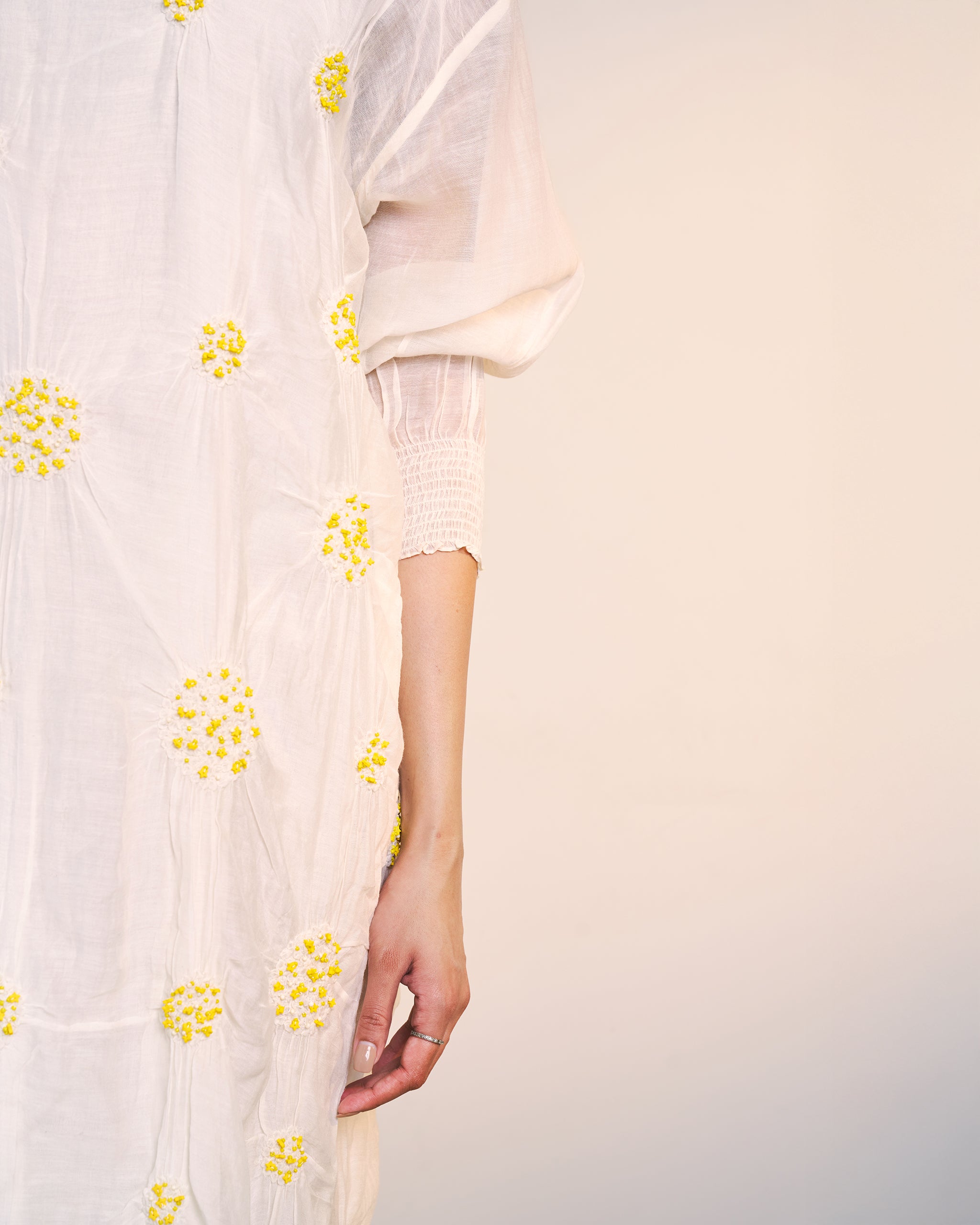 Off White Beam Dress