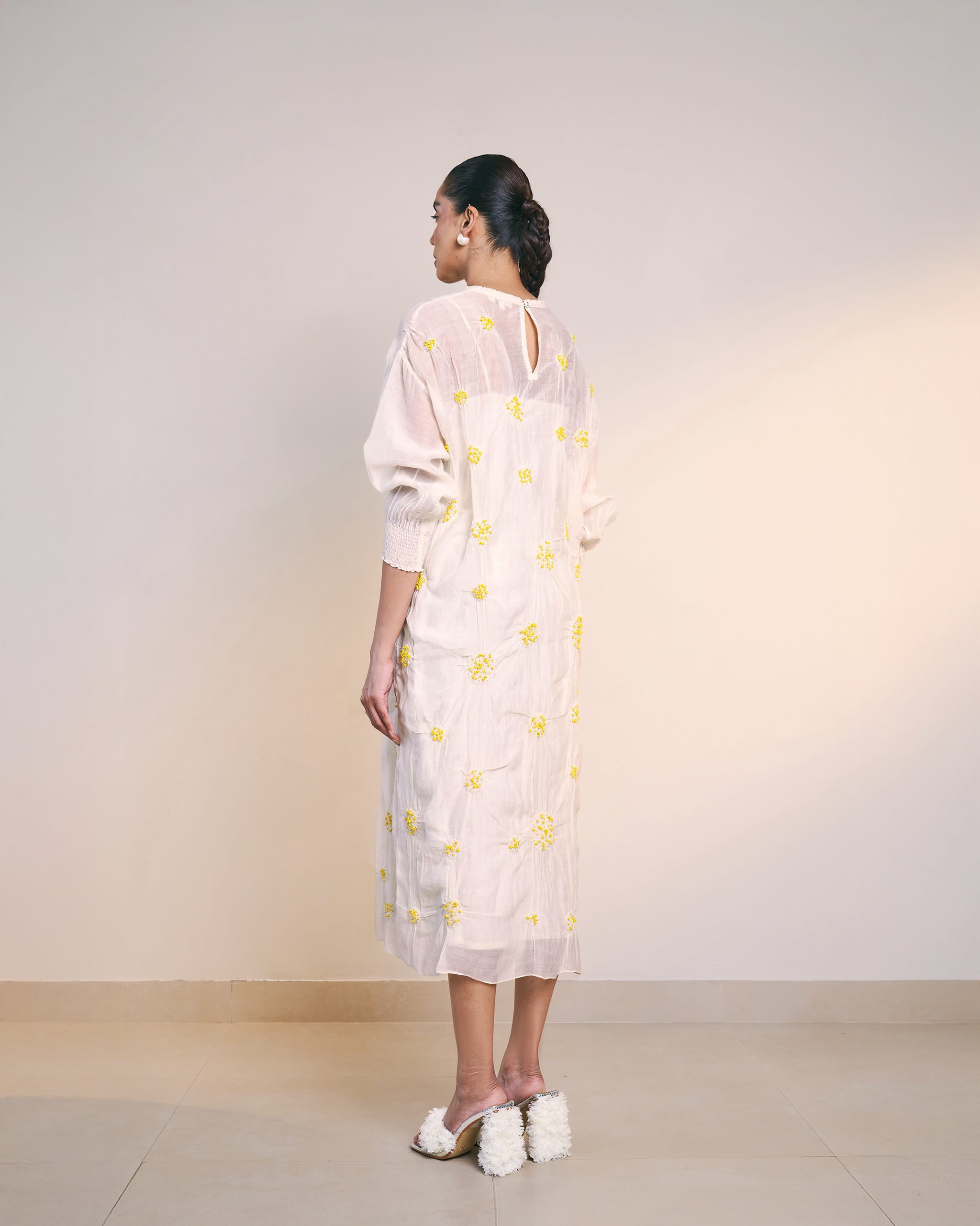 Off White Beam Dress