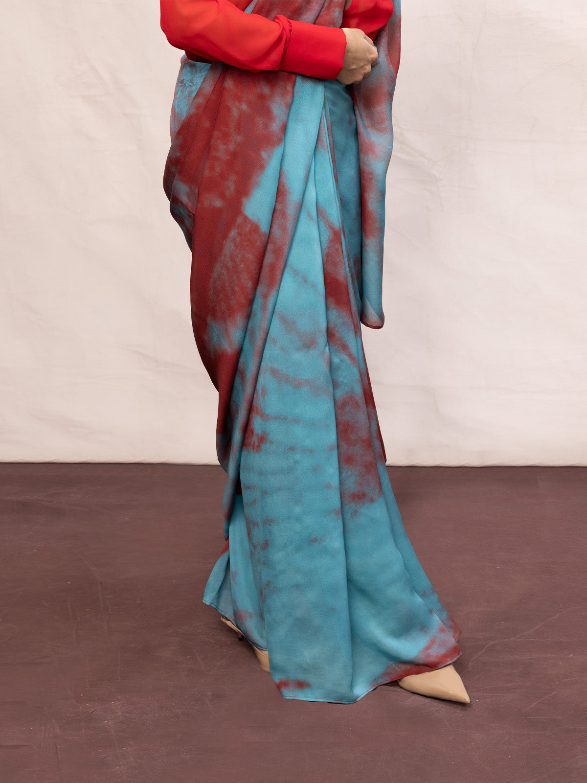 Multicolour Chiffon Digital Print Saree
