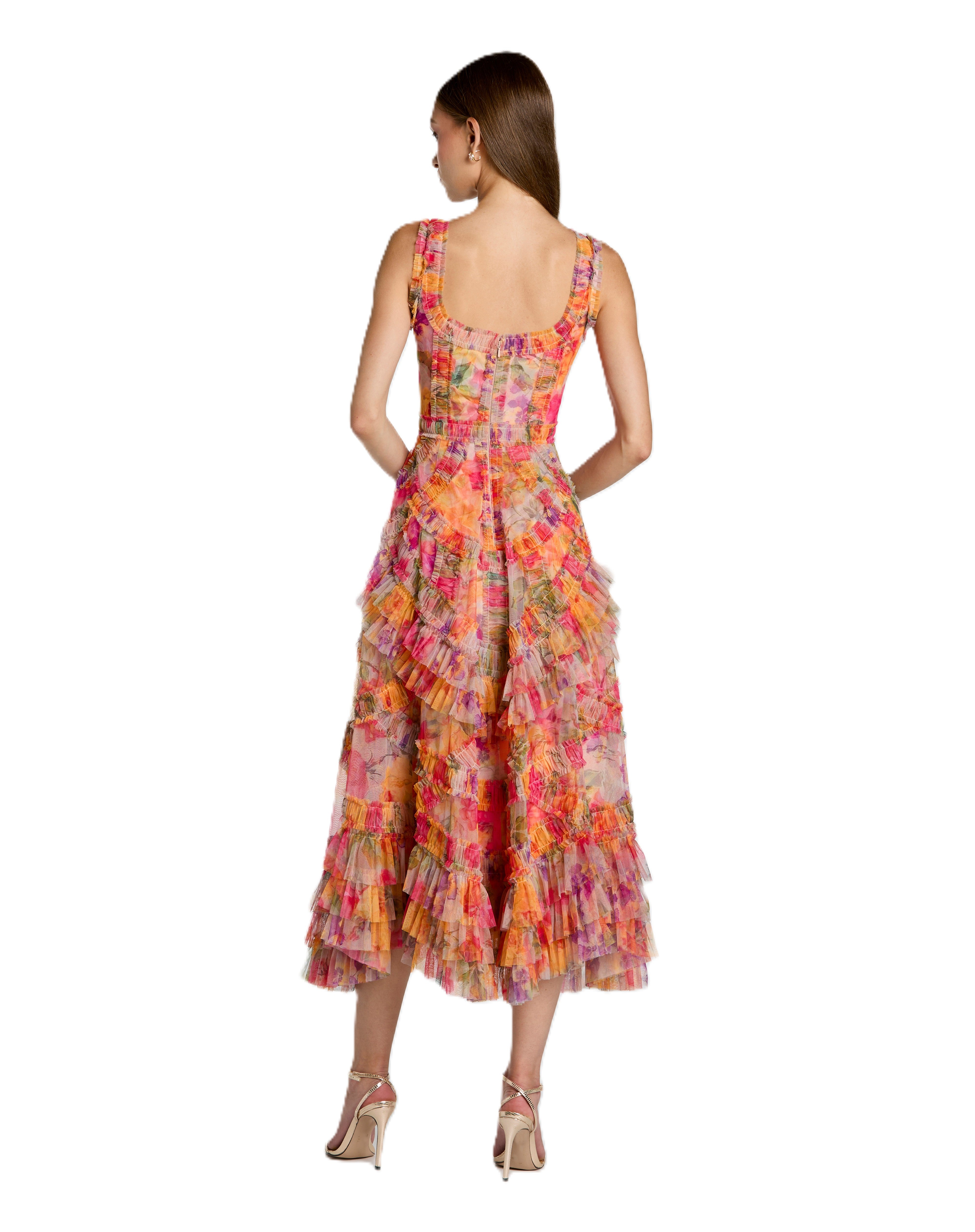 Floral- Printed Midi Dress