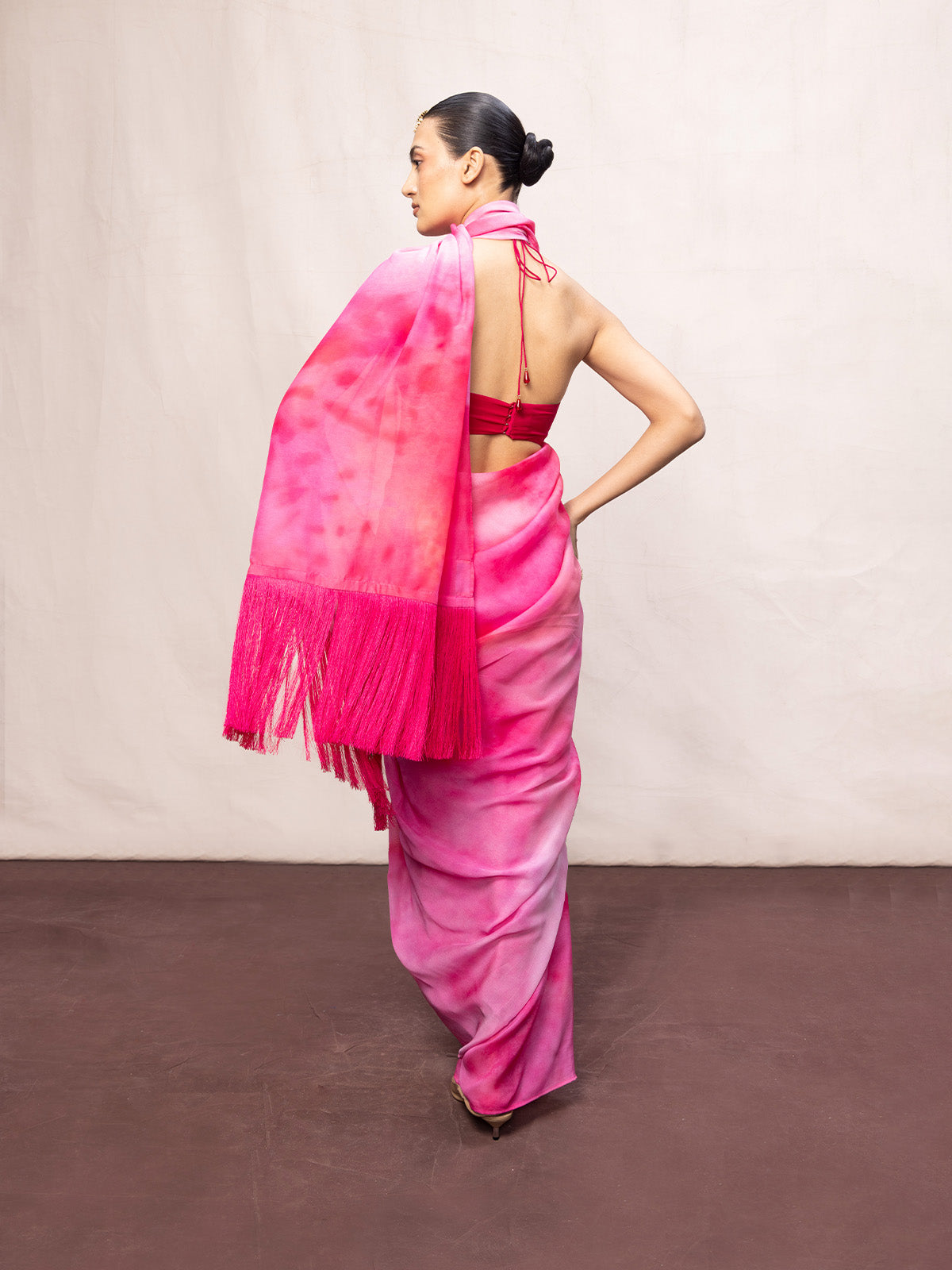 Multicolour Chiffon Digital Print Saree