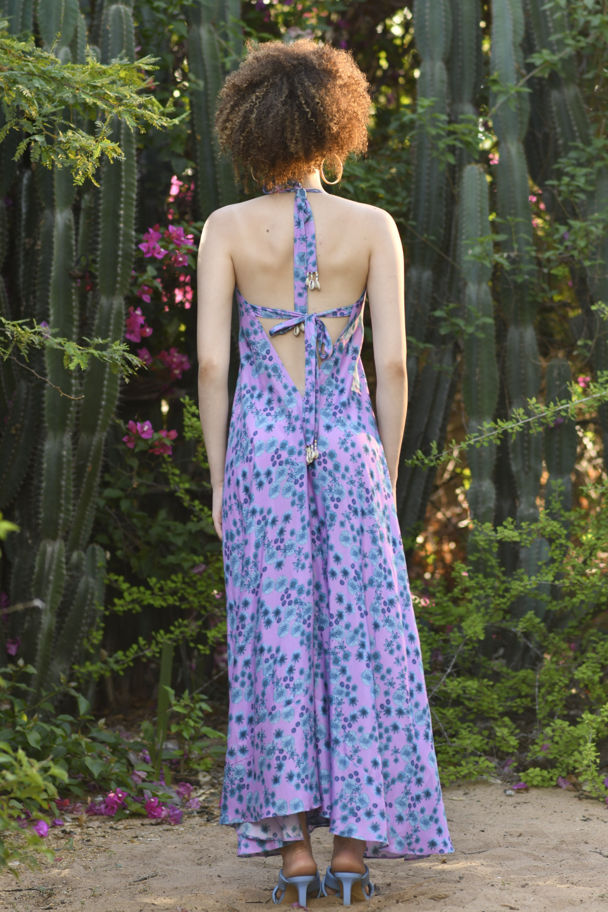 Hyacinth Halter Maxi Dress
