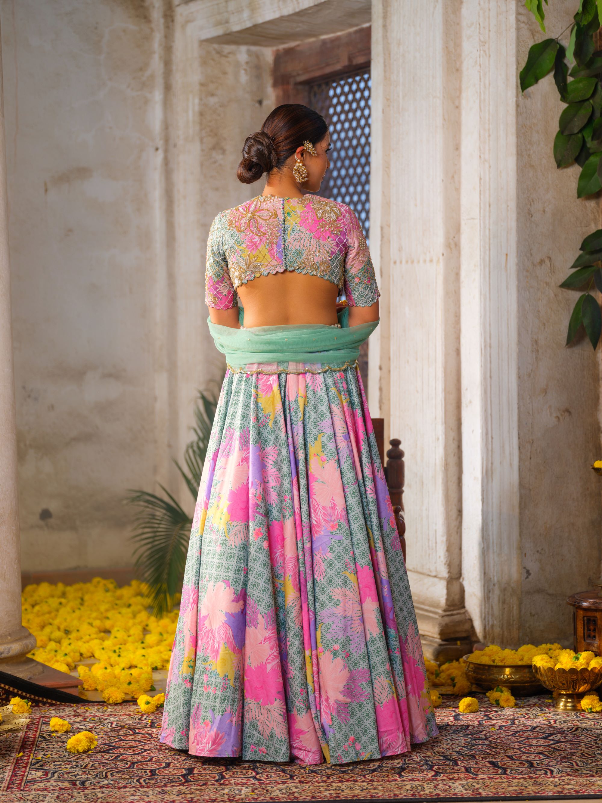 Mint Green Lehenga Set