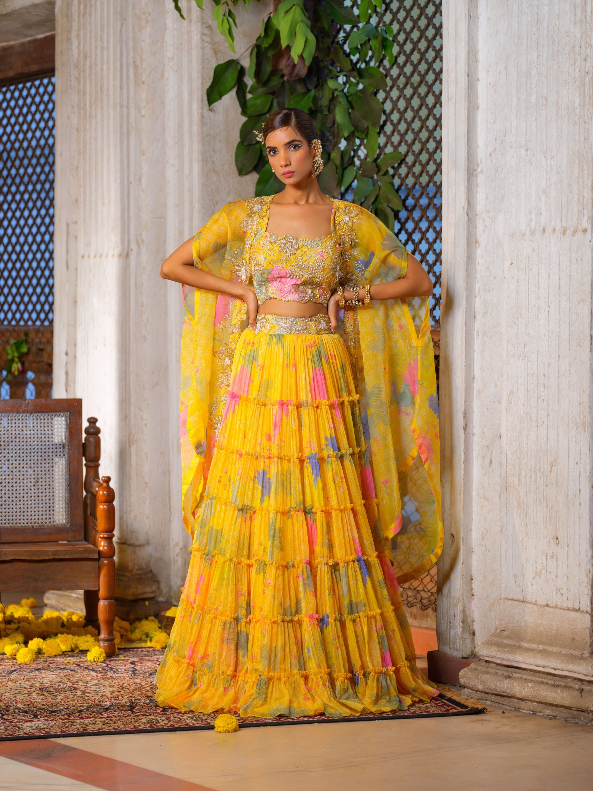 Yellow Lehenga Set