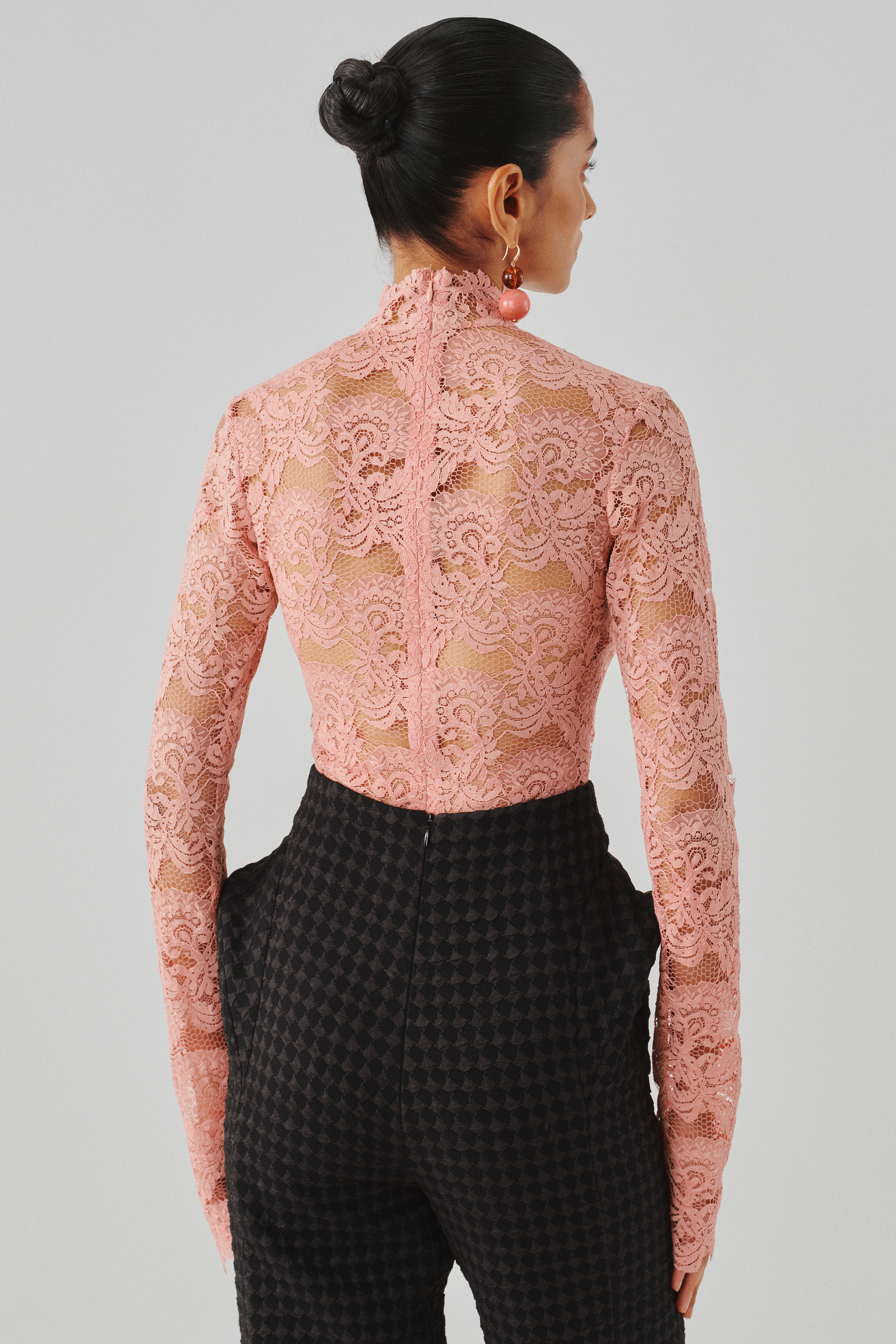 Muse Bodysuit In Blush Pink