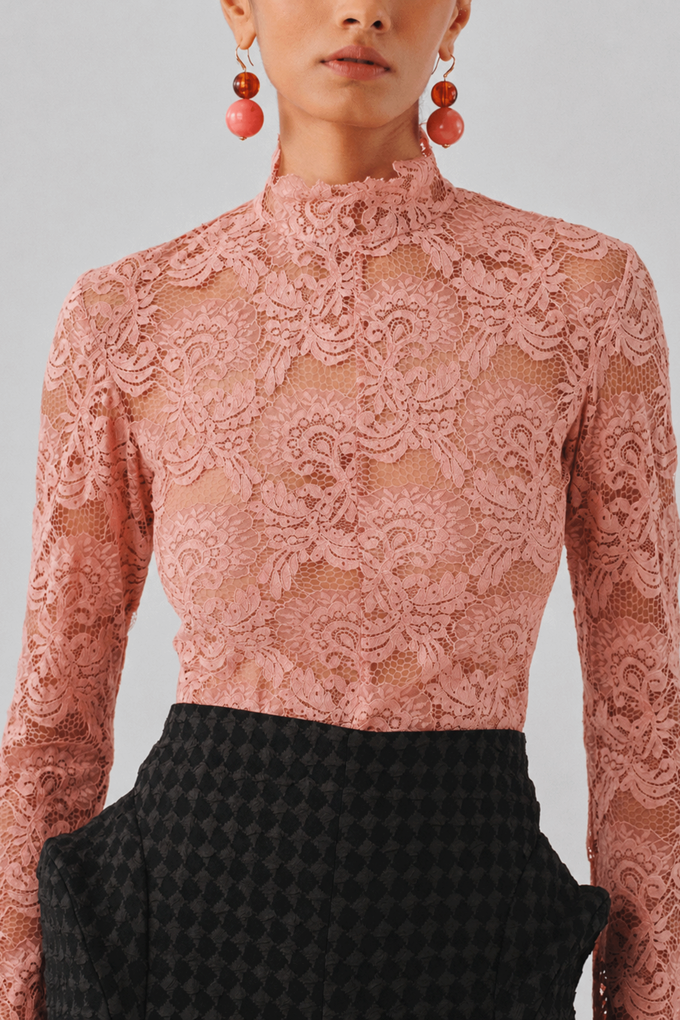 Muse Bodysuit In Blush Pink