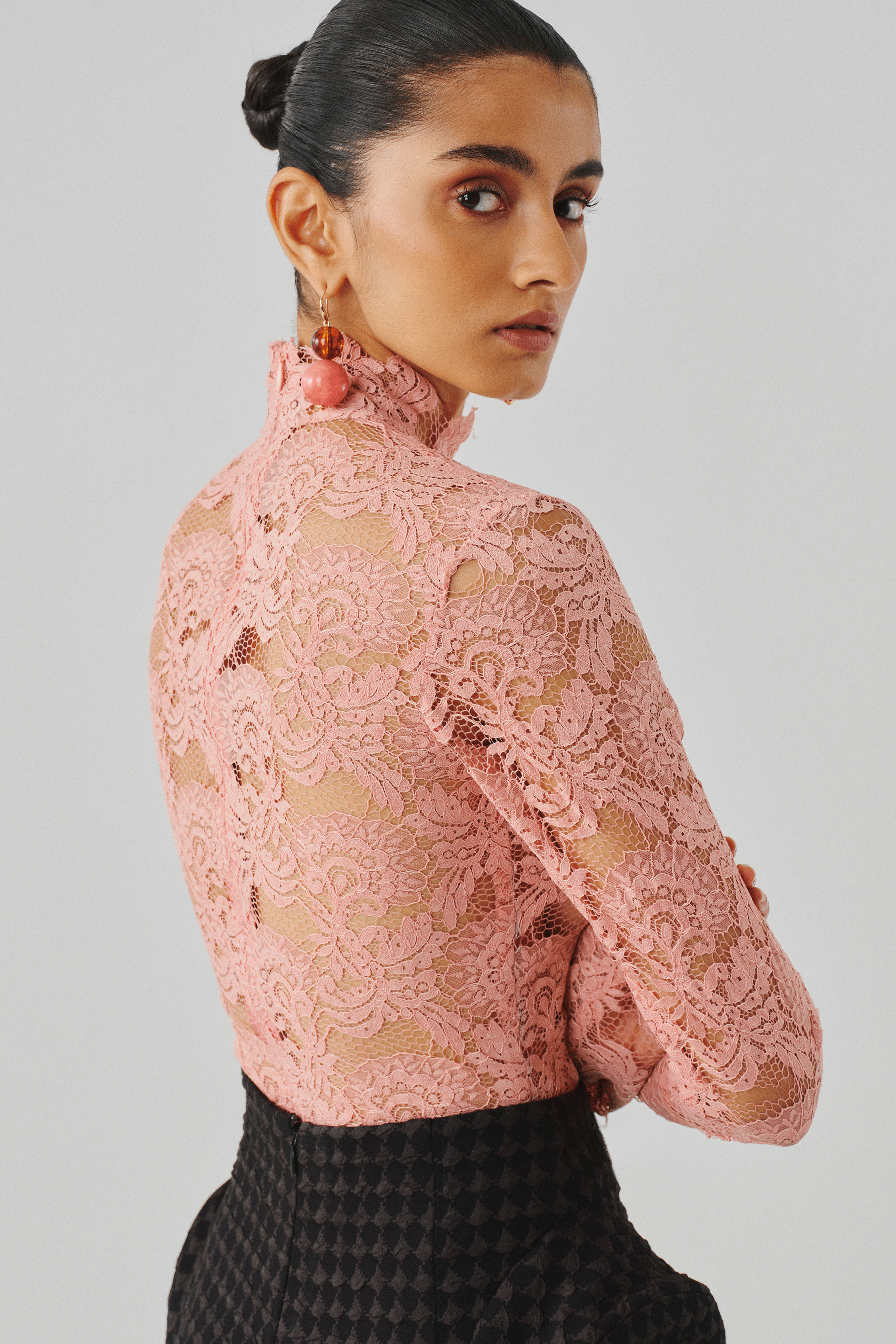 Muse Bodysuit In Blush Pink