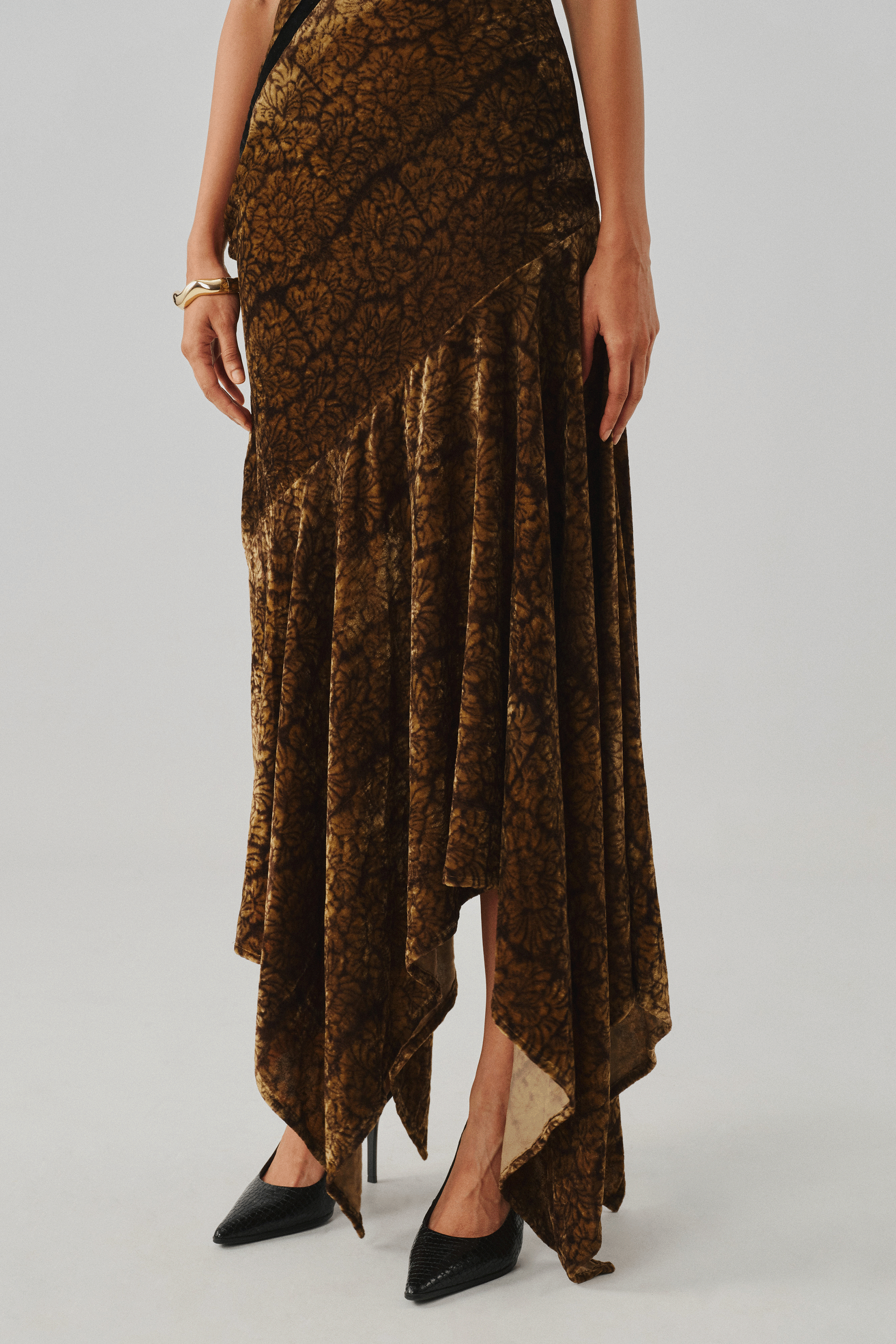 Zarina Velvet Ajrakh Gown