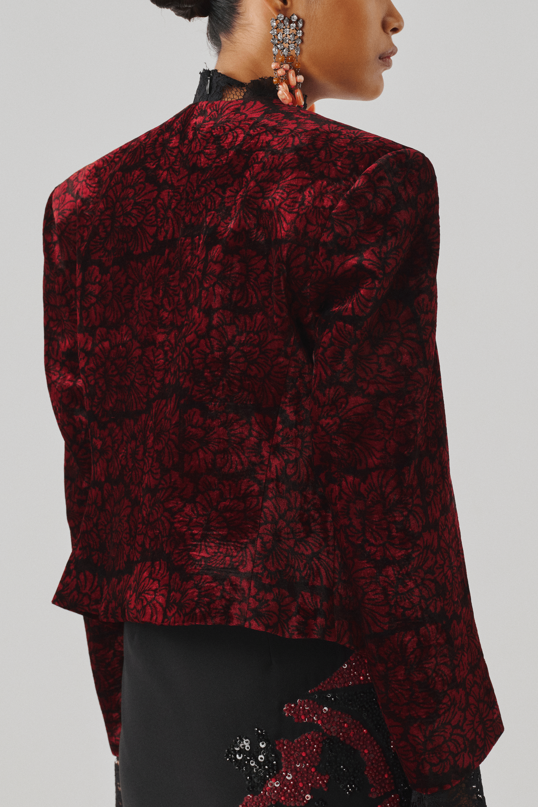 Highland Bloom Ajrakh Jacket
