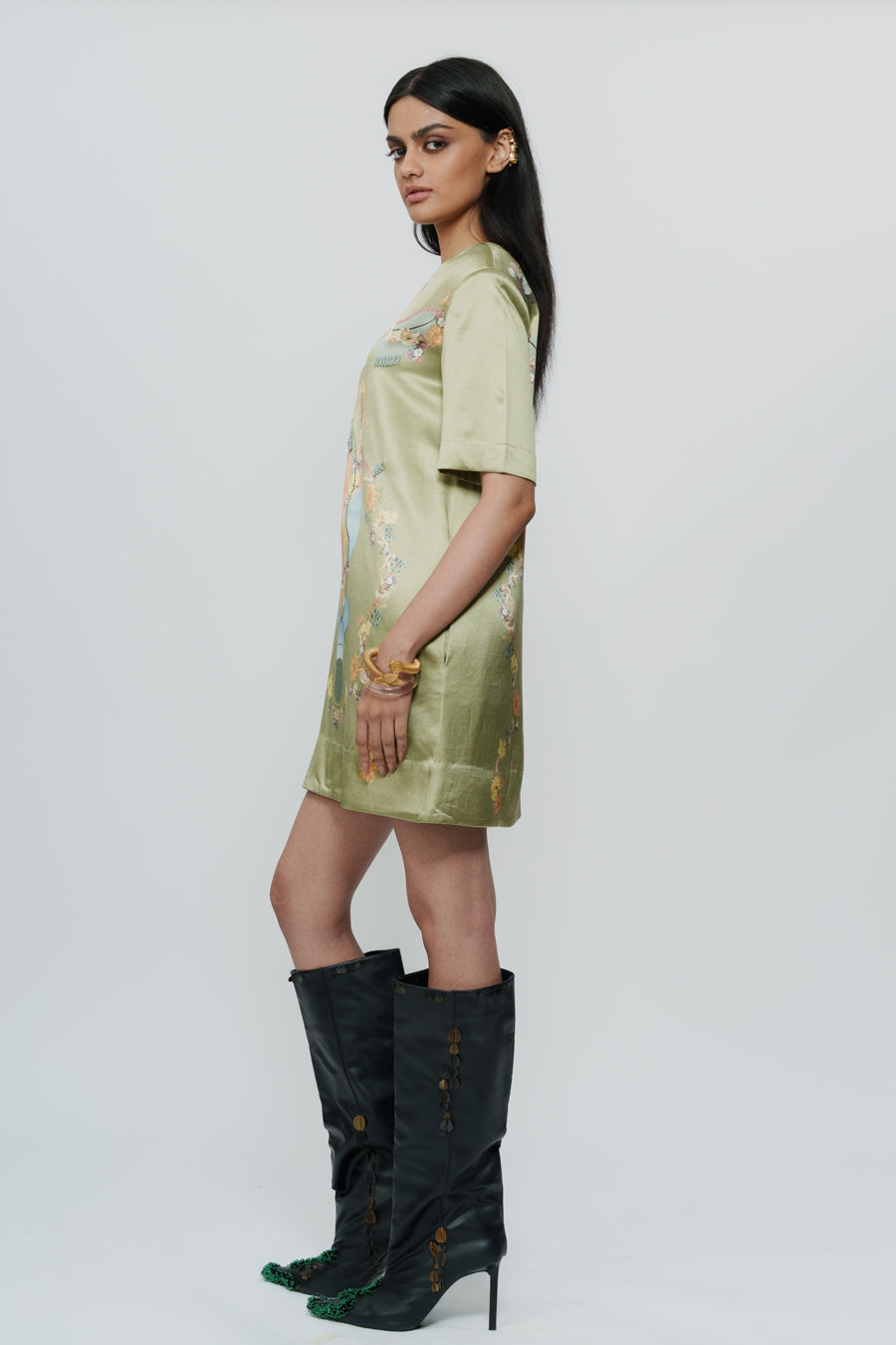 Printed Silk Dress