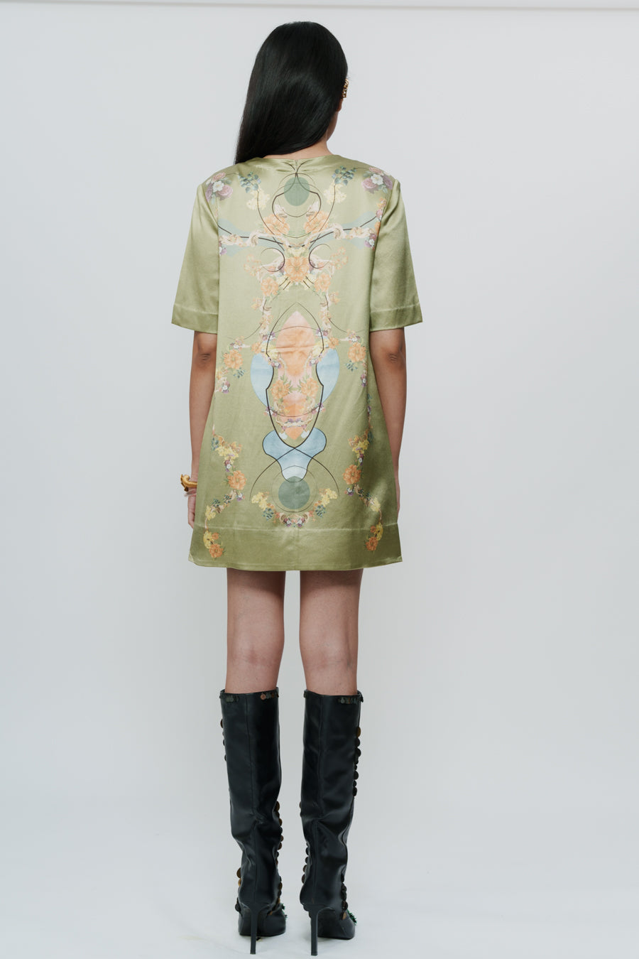 Printed Silk Dress