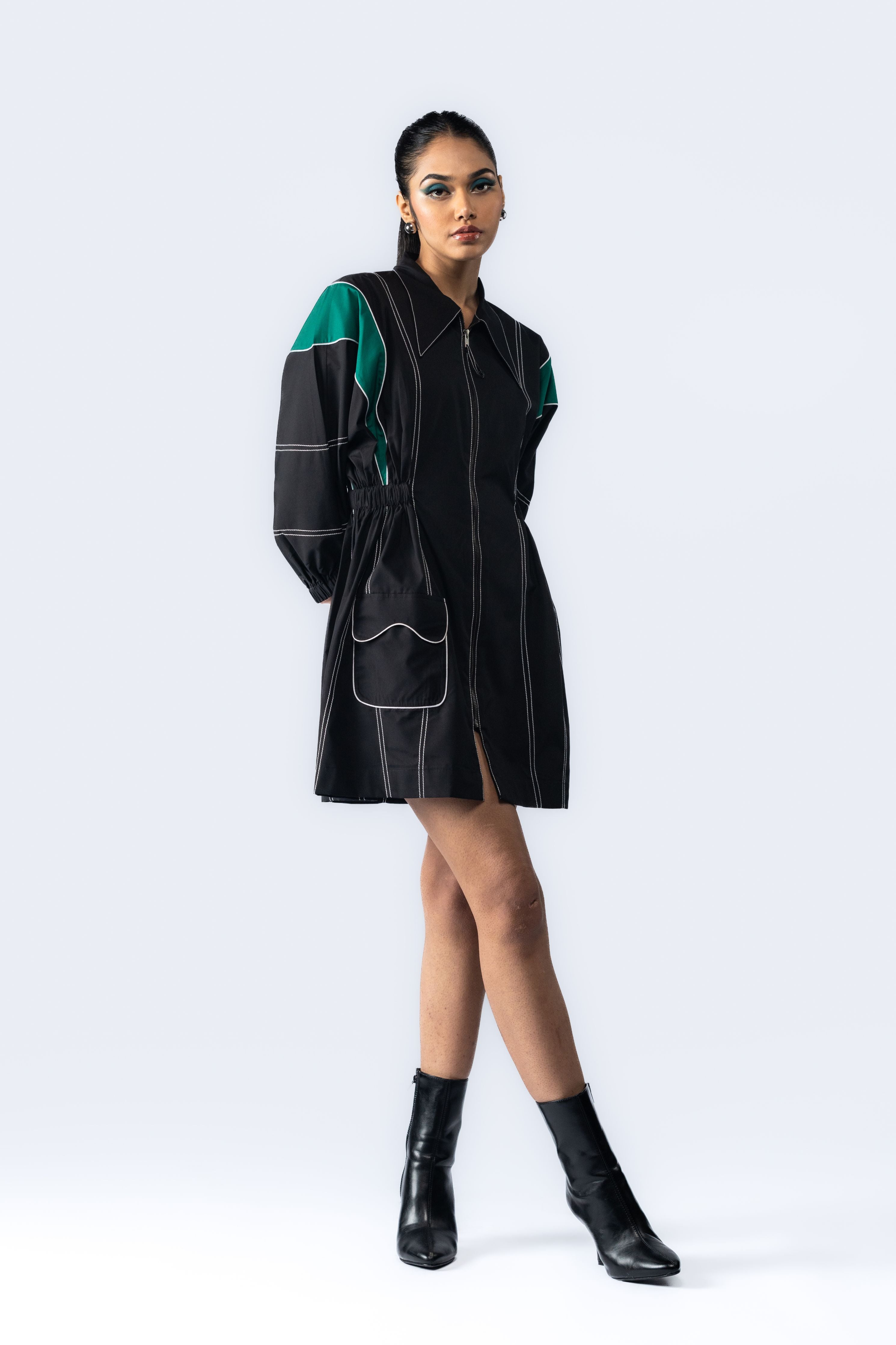Colour Blocking Dress