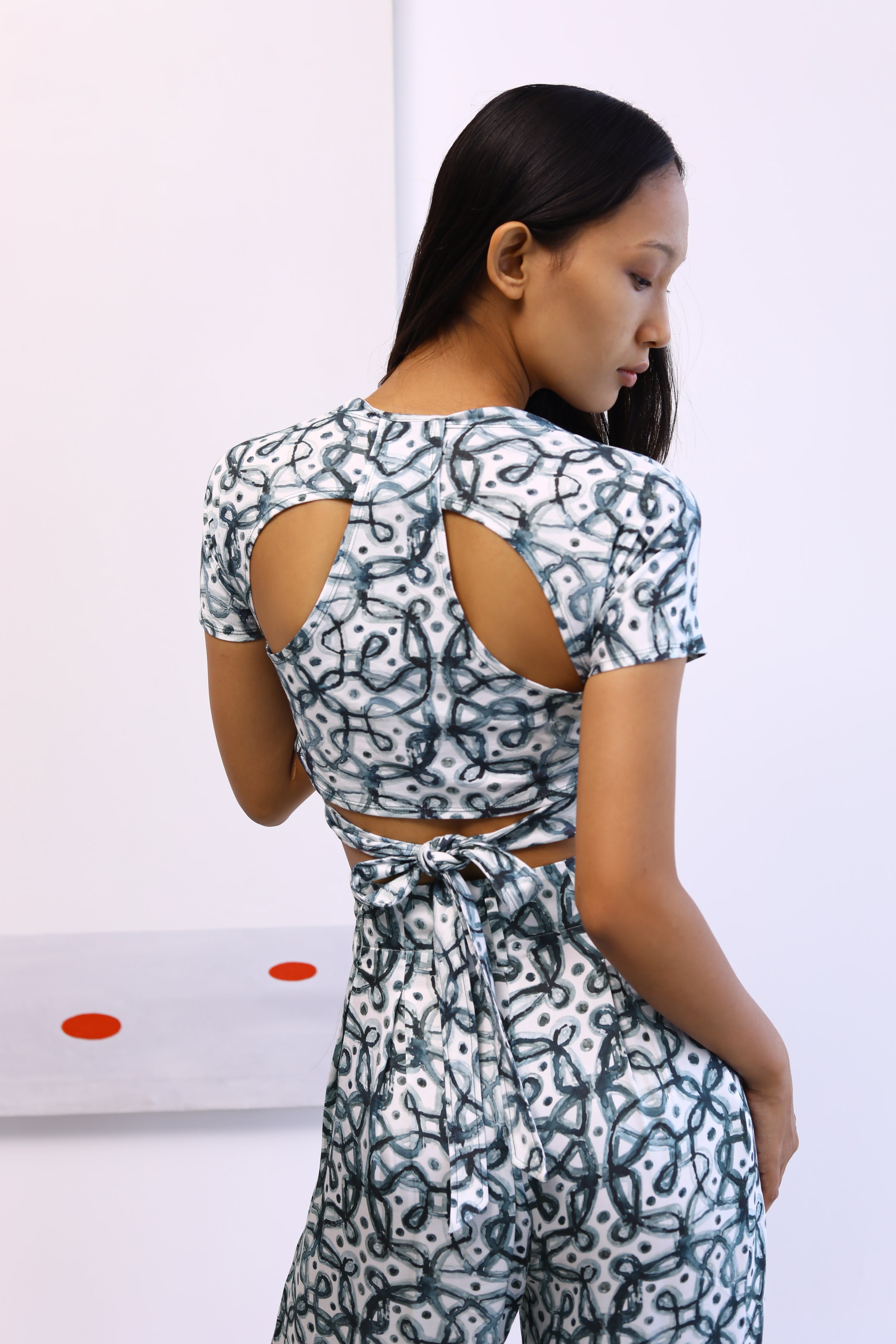 Watercolour Kolam Bustier