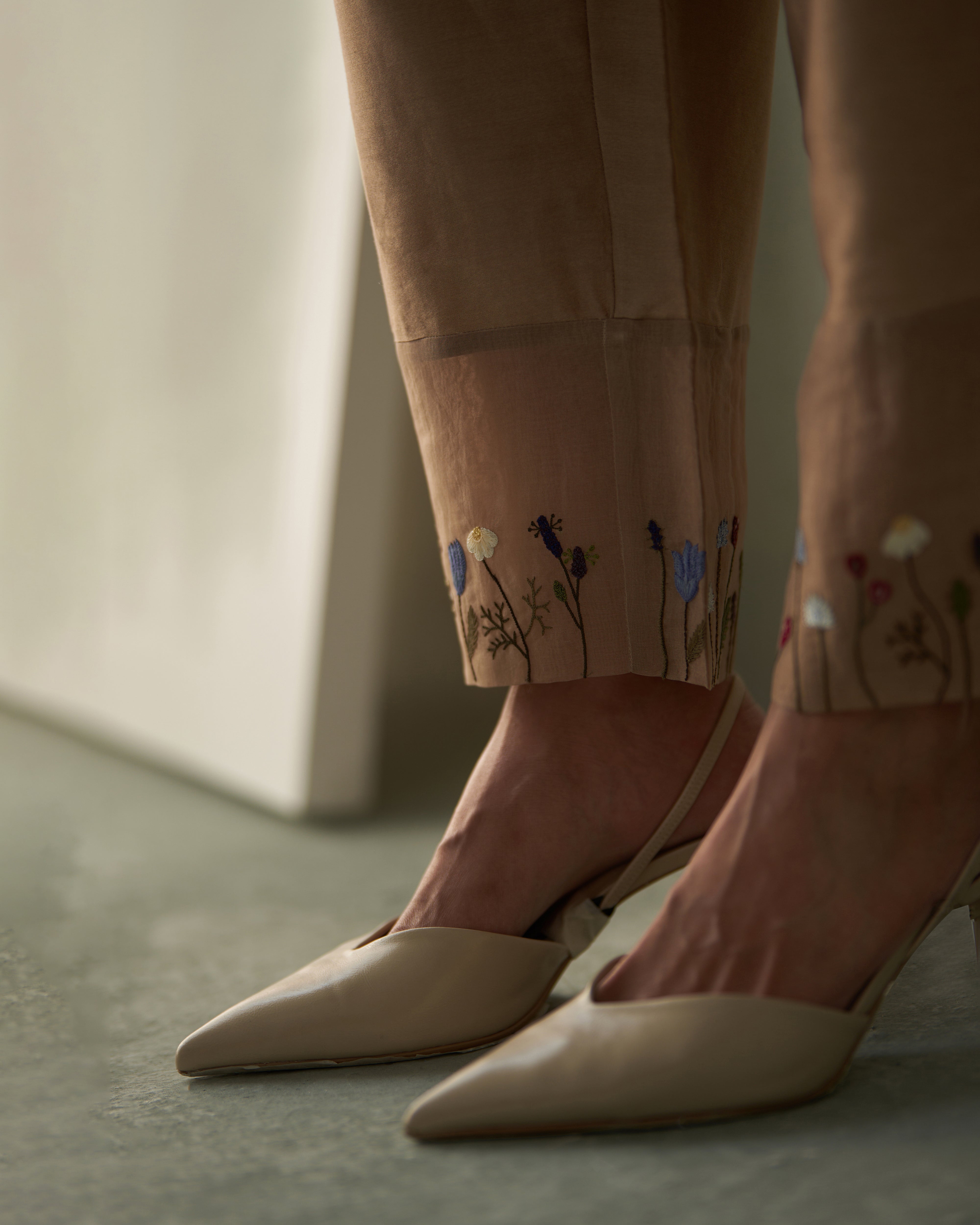 Garden Kurta Set Beige