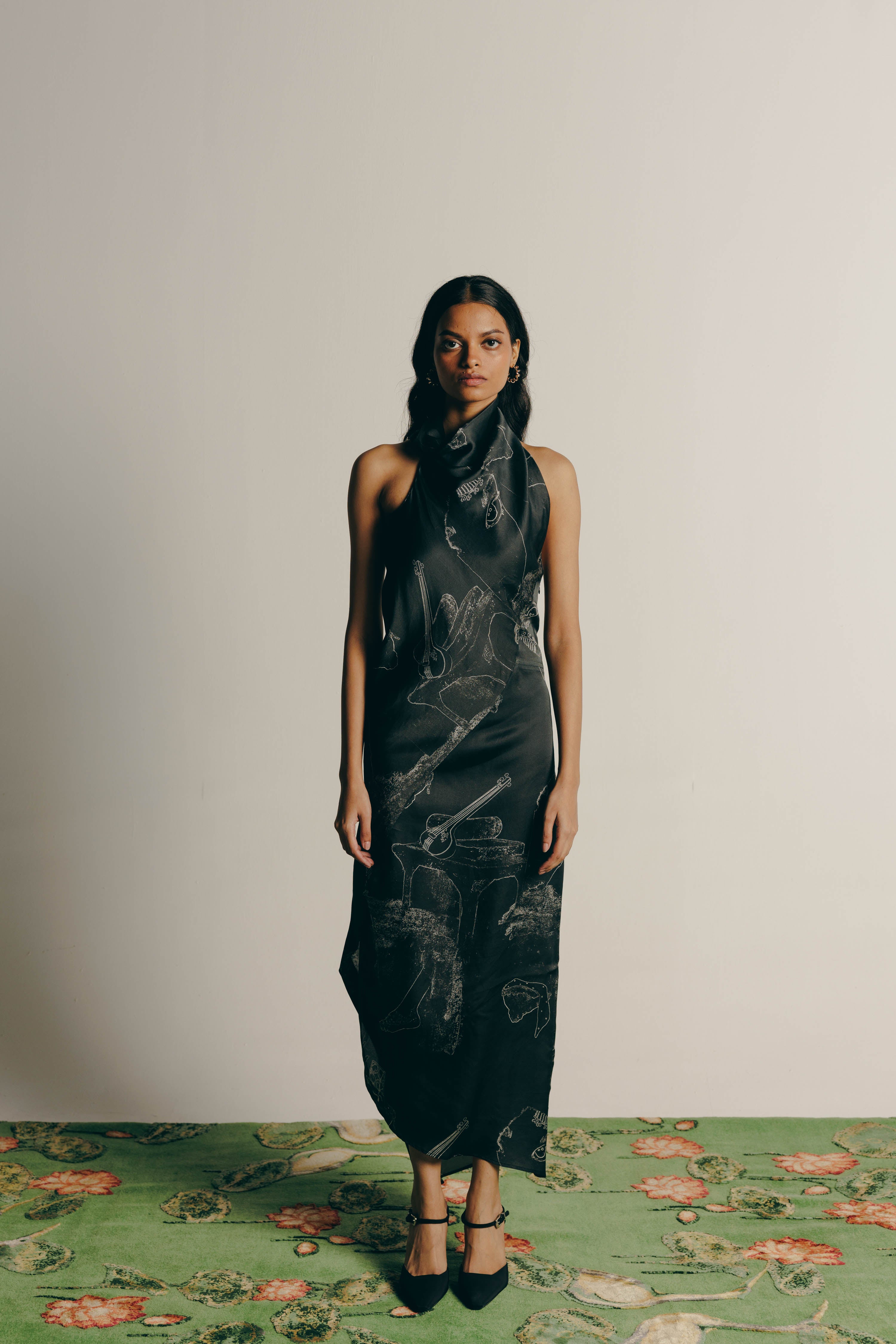 Surrealist Draped Dress