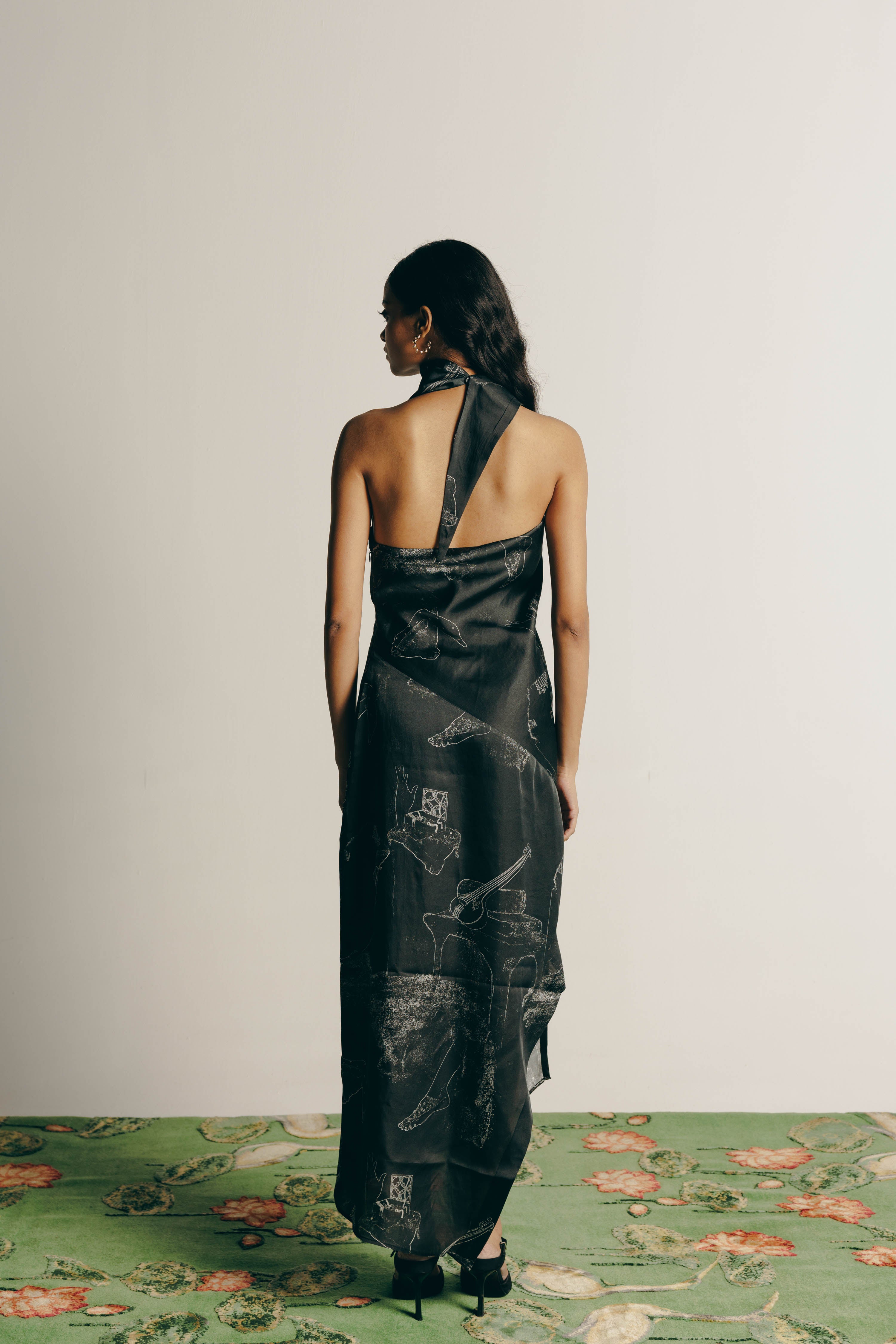 Surrealist Draped Dress