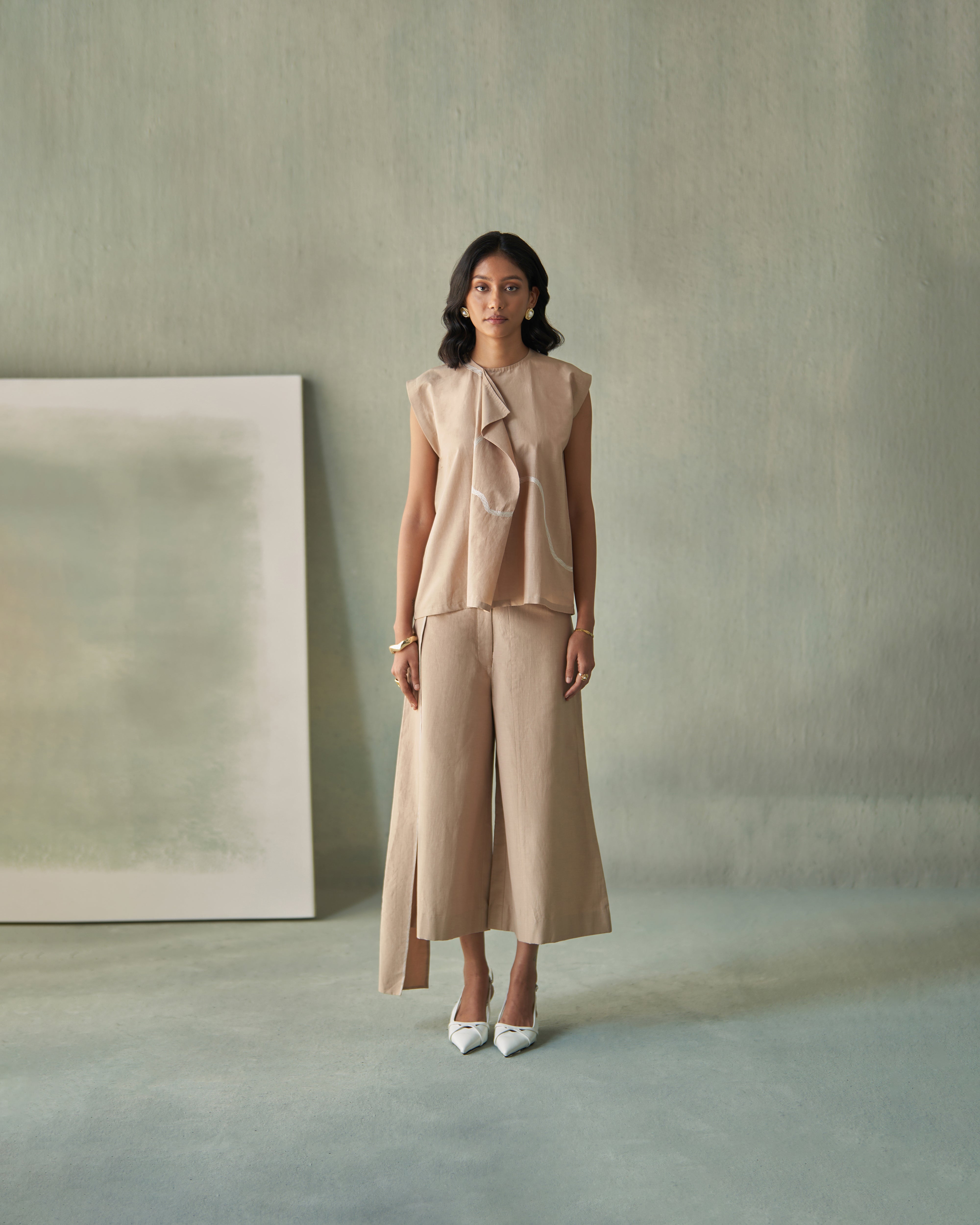 Beige Abstraction Co-ords