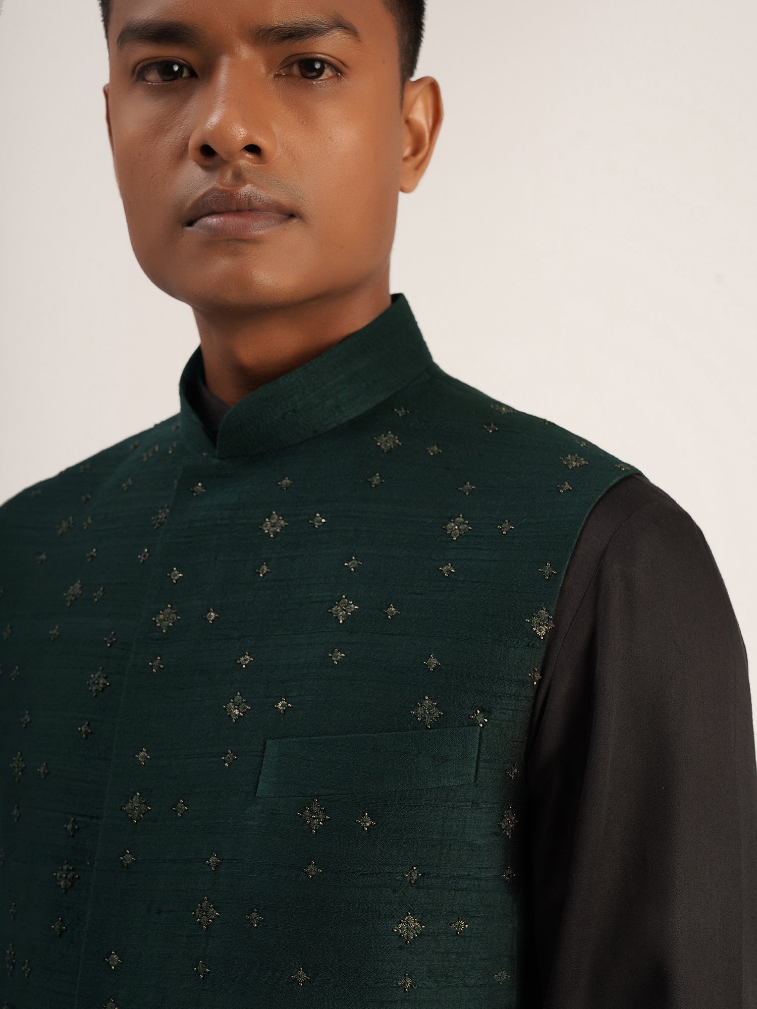 Metal embroidery Jawahar Jacket