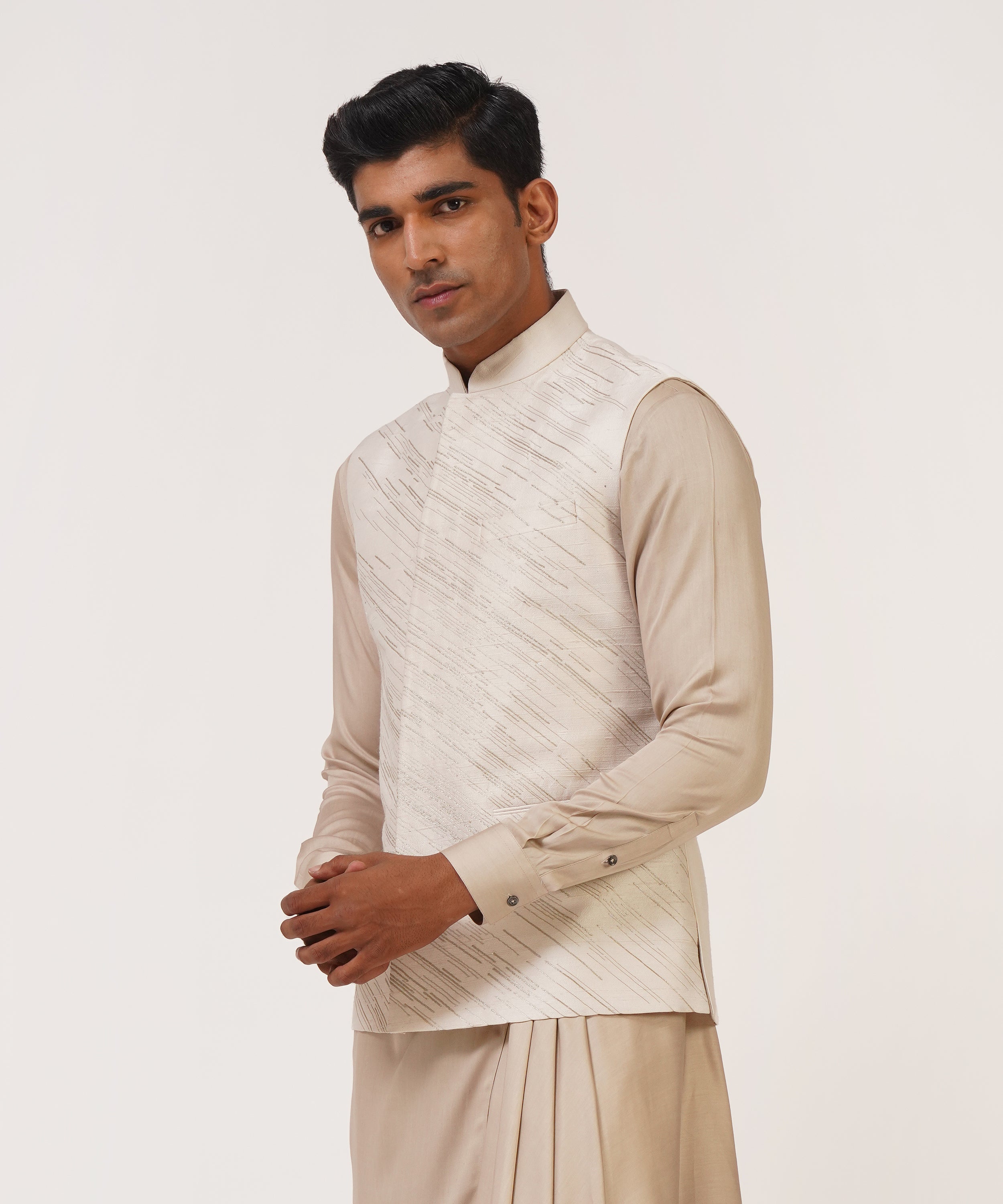 Silk Embroidered Jawahar Jacket