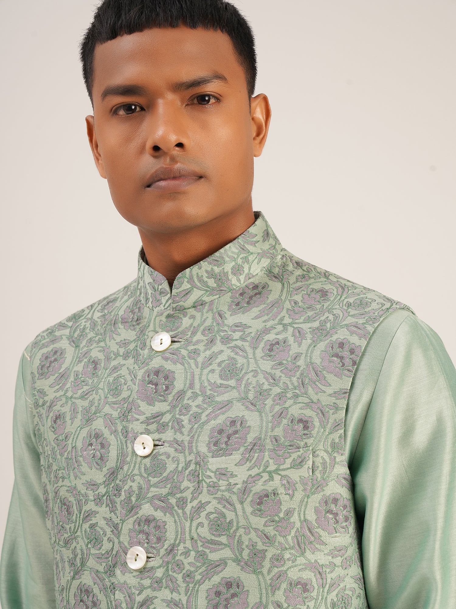 Thread Embroidered Jawahar Jacket