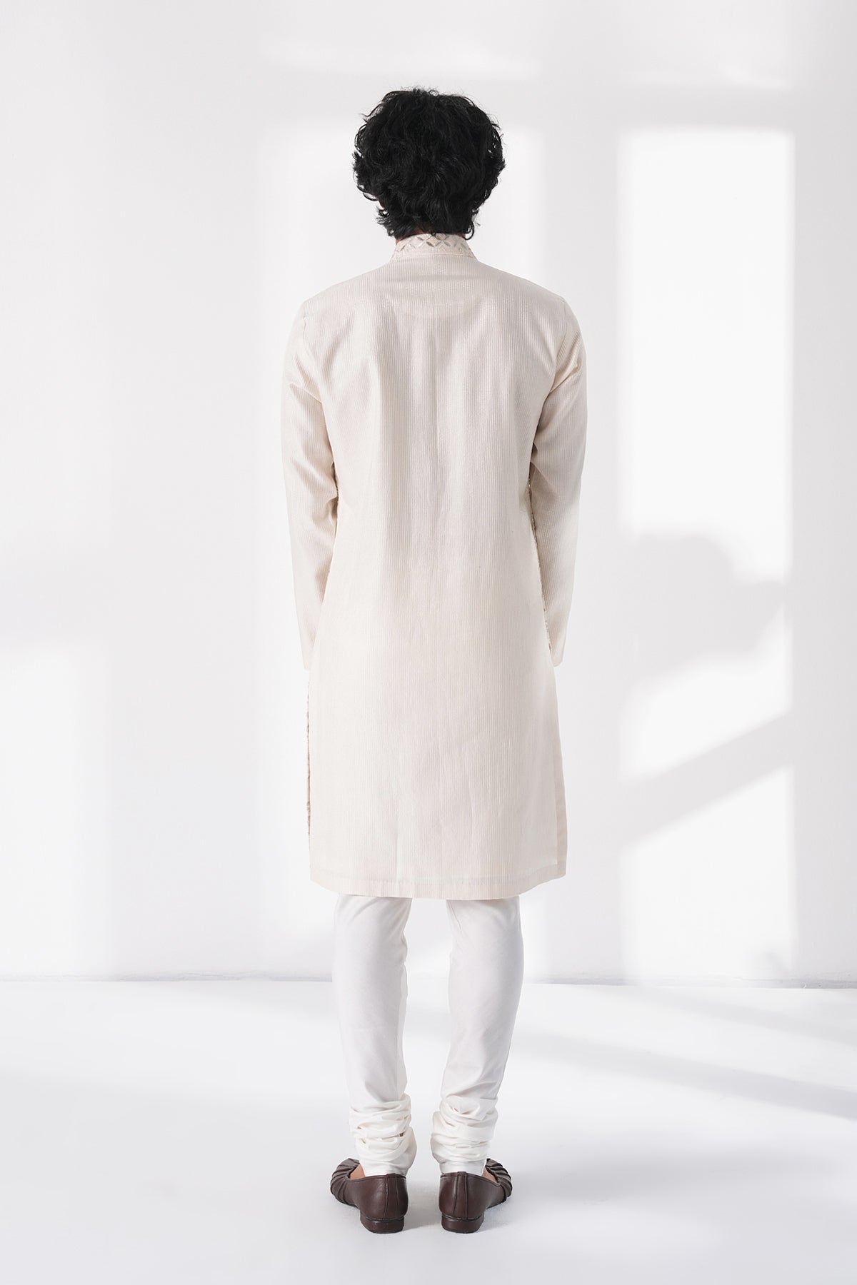Geometric Embroidered Kurta Set